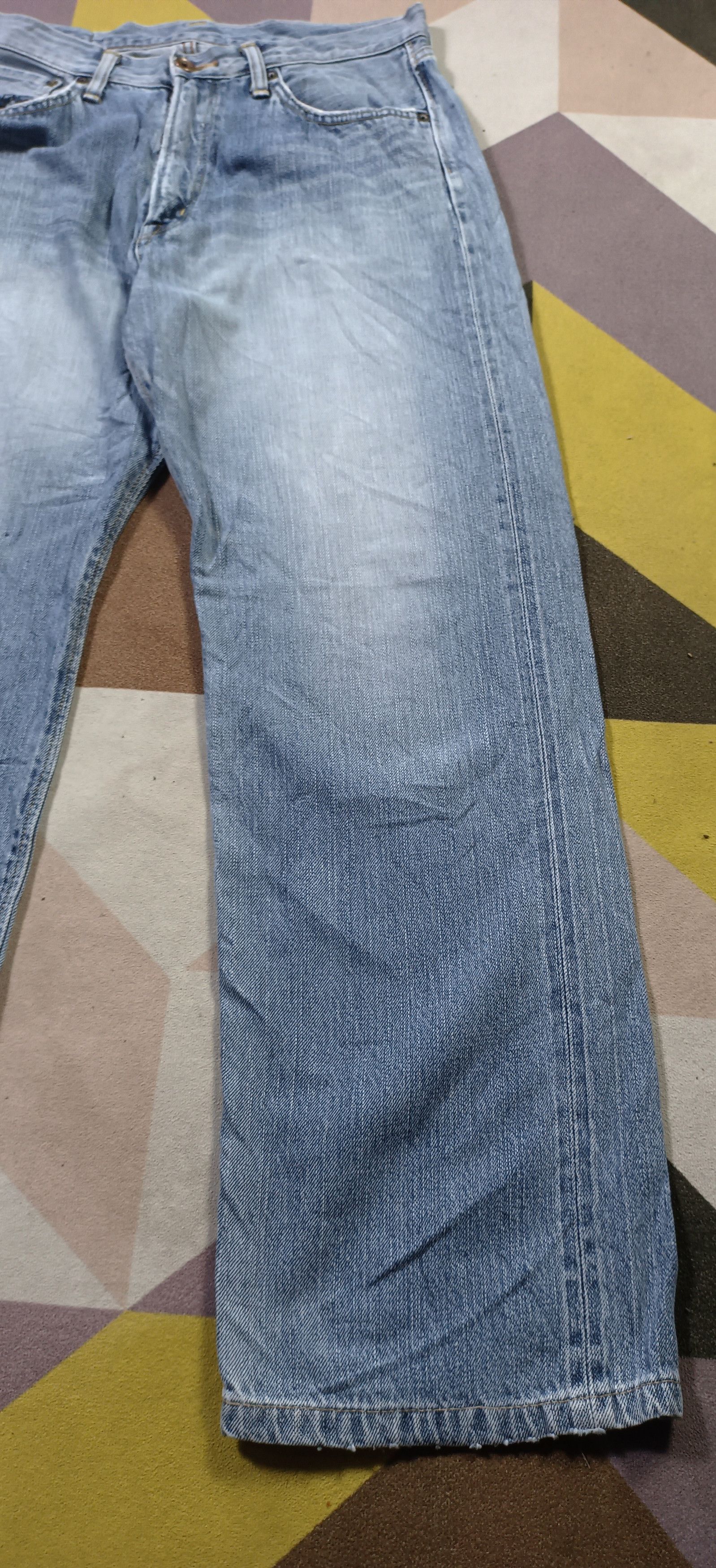 Edwin Edwin Selvedge 505z Orange tag Distressed Denim (30) Size US 30 / EU 46 - 6 Thumbnail