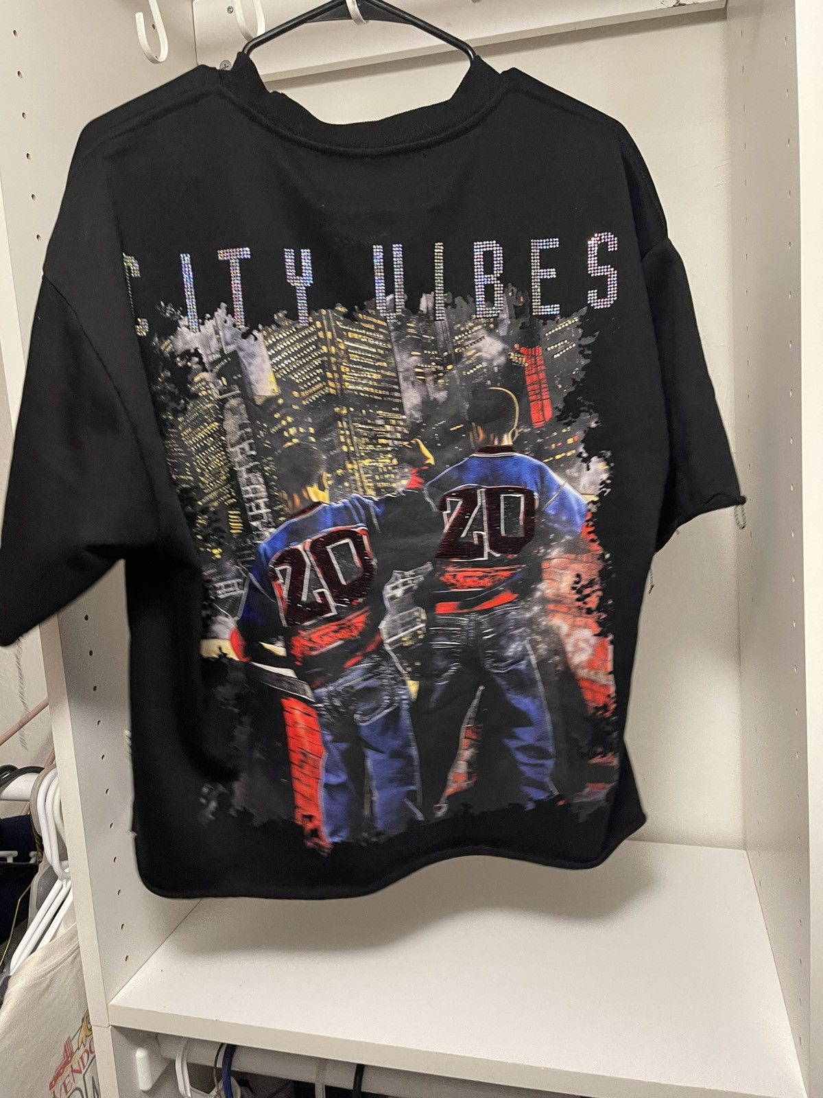Other Rhinestone cropped graphic BKYS streetwear tee Size US M / EU 48-50 / 2 - 3 Thumbnail