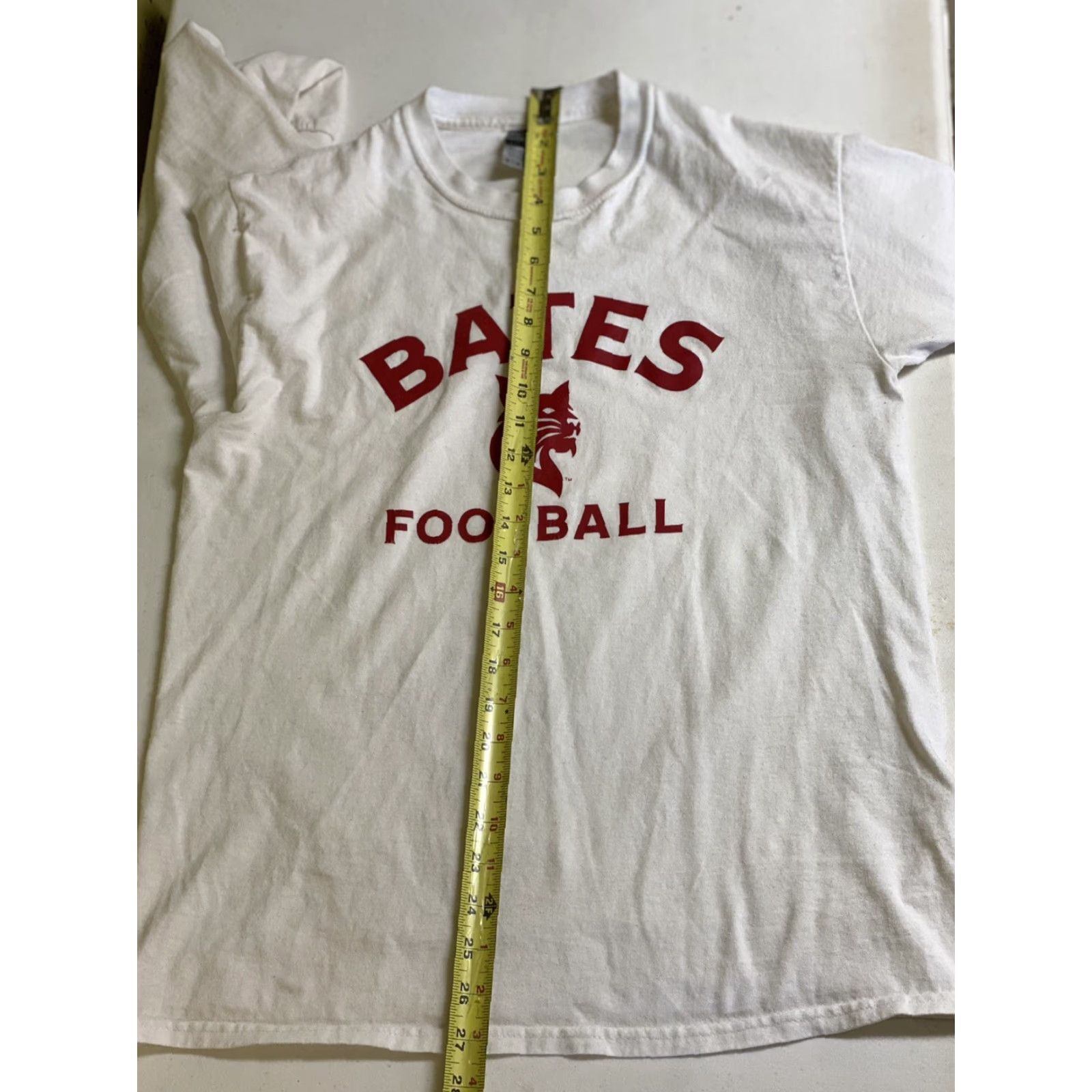 Gildan Gildan Mens Bates Football Long Sleeve T-Shirt College White M Medium Regular Crew Neck Shirt Mens Size US M / EU 48-50 / 2 - 7 Thumbnail