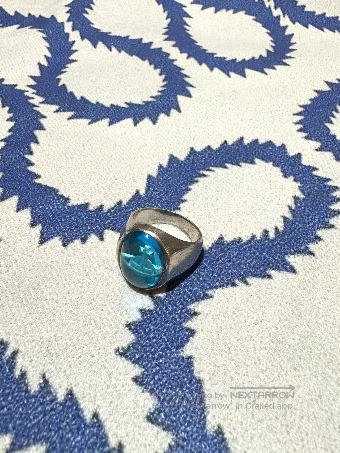 Vivienne Westwood vivienne westwood blue saturn ring. Size ONE SIZE - 2 Thumbnail
