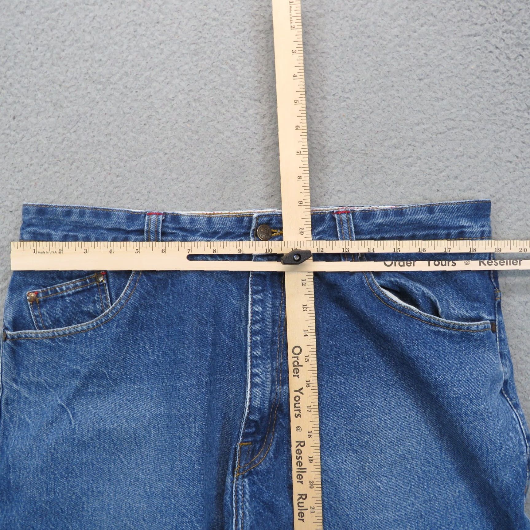 Soulland VINTAGE Soulland Jeans 5-Pocket Baggy Wide-Leg Denim 38 Mens 90s Skater Y2K Graphic Pocket Design Blue 38x33 Mens Size US 38 / EU 54 - 5 Thumbnail
