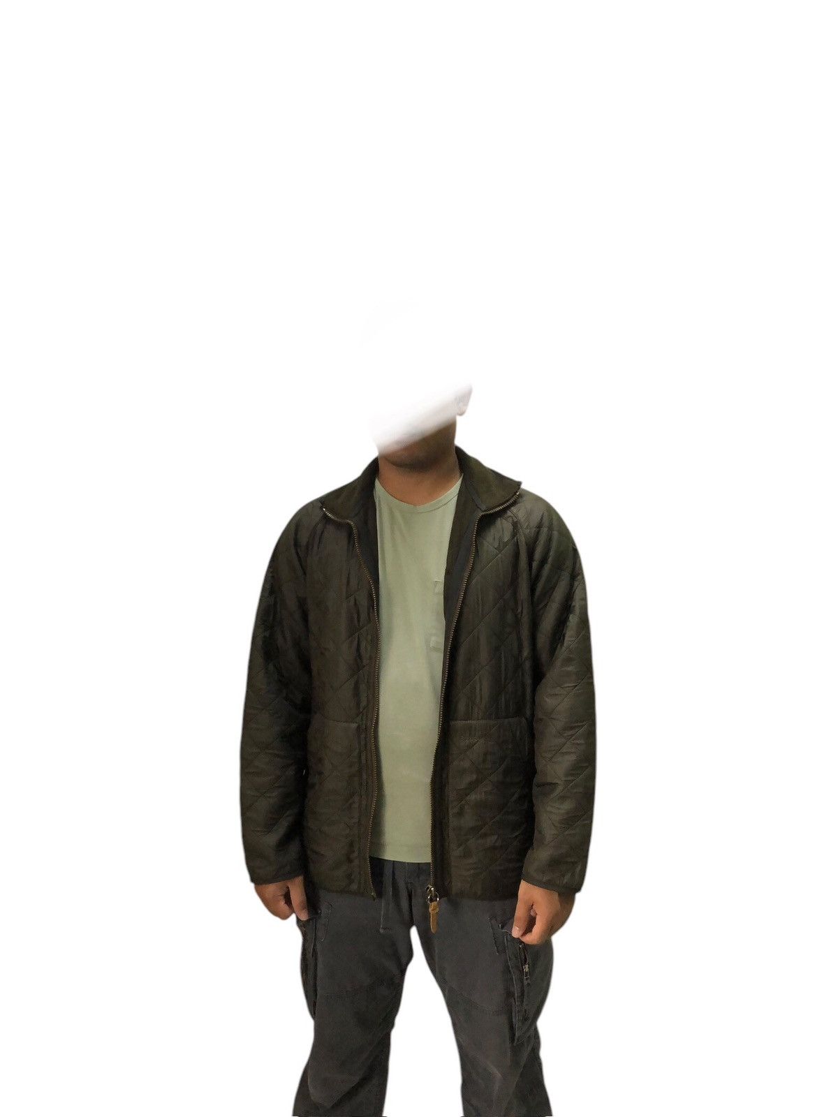 Barbour Vintage Barbour Polar Quilt Zipper Jacket Army Green Size US M / EU 48-50 / 2 - 22 Thumbnail