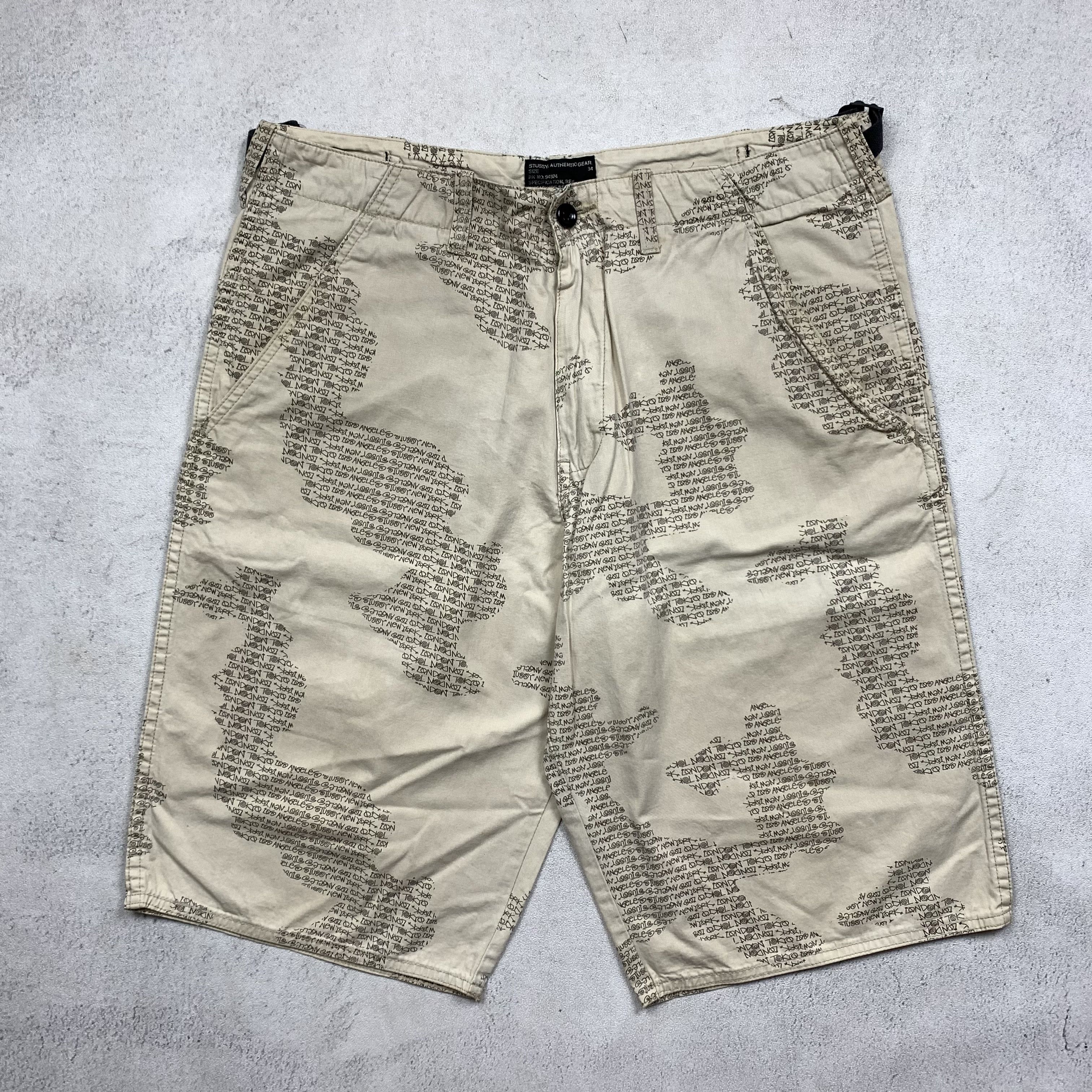 Stussy Leopard Print Beach Short “Ink Blue” | Grailed