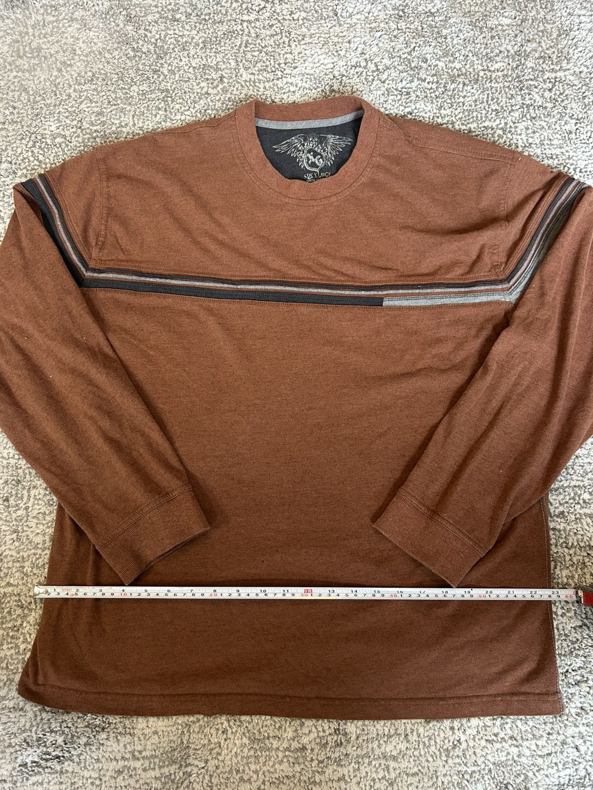 Vintage Y2K Brown Long Sleeve Shirt – Vintage 2000s Size US XL / EU 56 / 4 - 1 Thumbnail