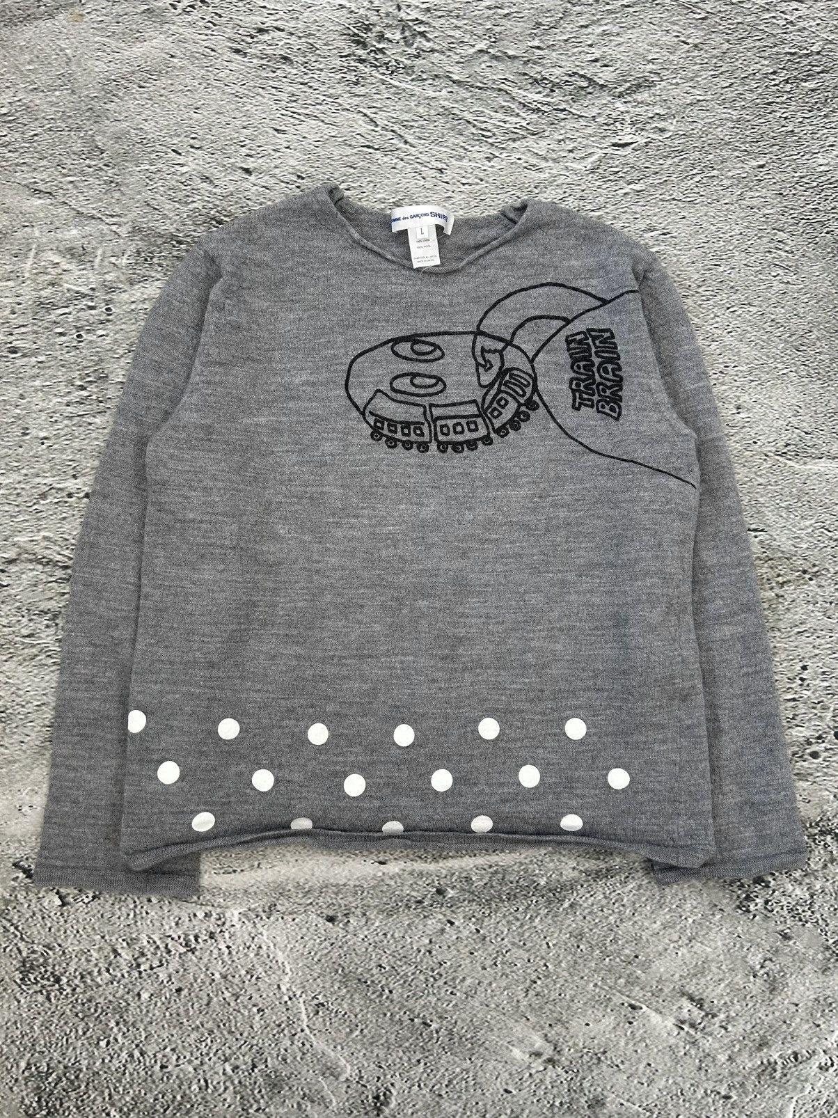 Comme des Garcons Comme Des Garcons shirt SS17 sweater Brain Train Runway wool Size US S / EU 44-46 / 1 - 1 Thumbnail