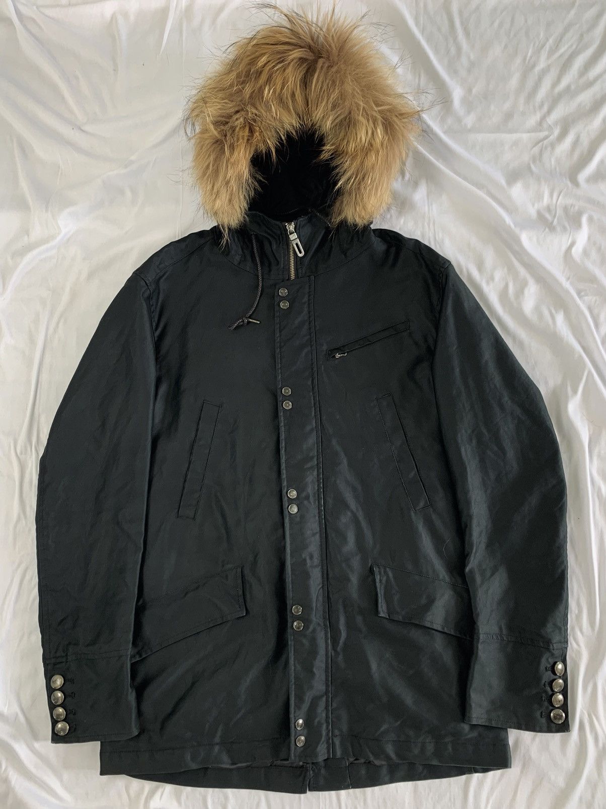 Japanese Brand Fur jacket punkgoth style men bigi lgb style era Size US M / EU 48-50 / 2 - 3 Thumbnail