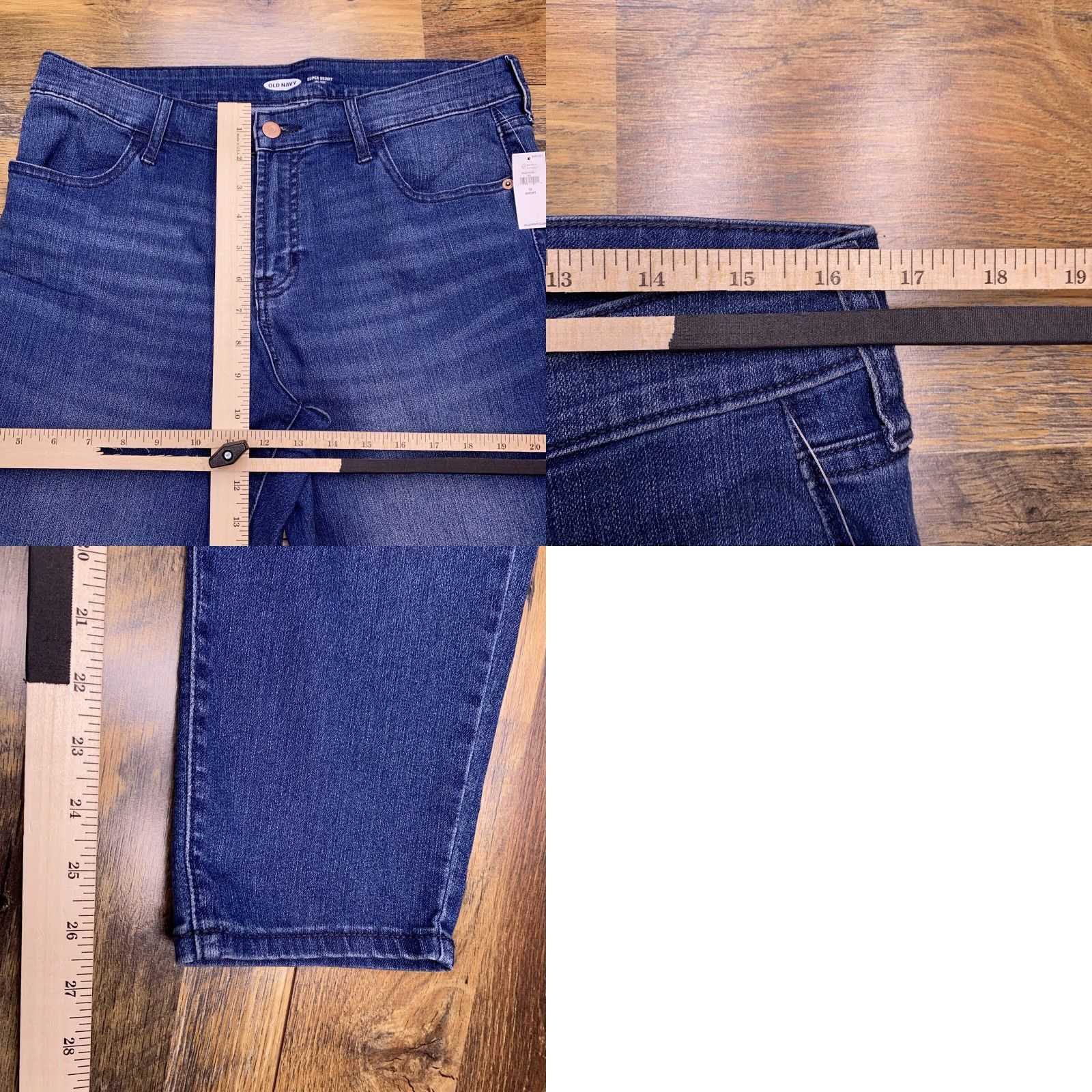 Old Navy Old Navy Jeans Skinny 12 Short Mid Rise Blue Denim 5-Pocket Stretch Regular Size 34" / US 12 / IT 48 - 8 Thumbnail