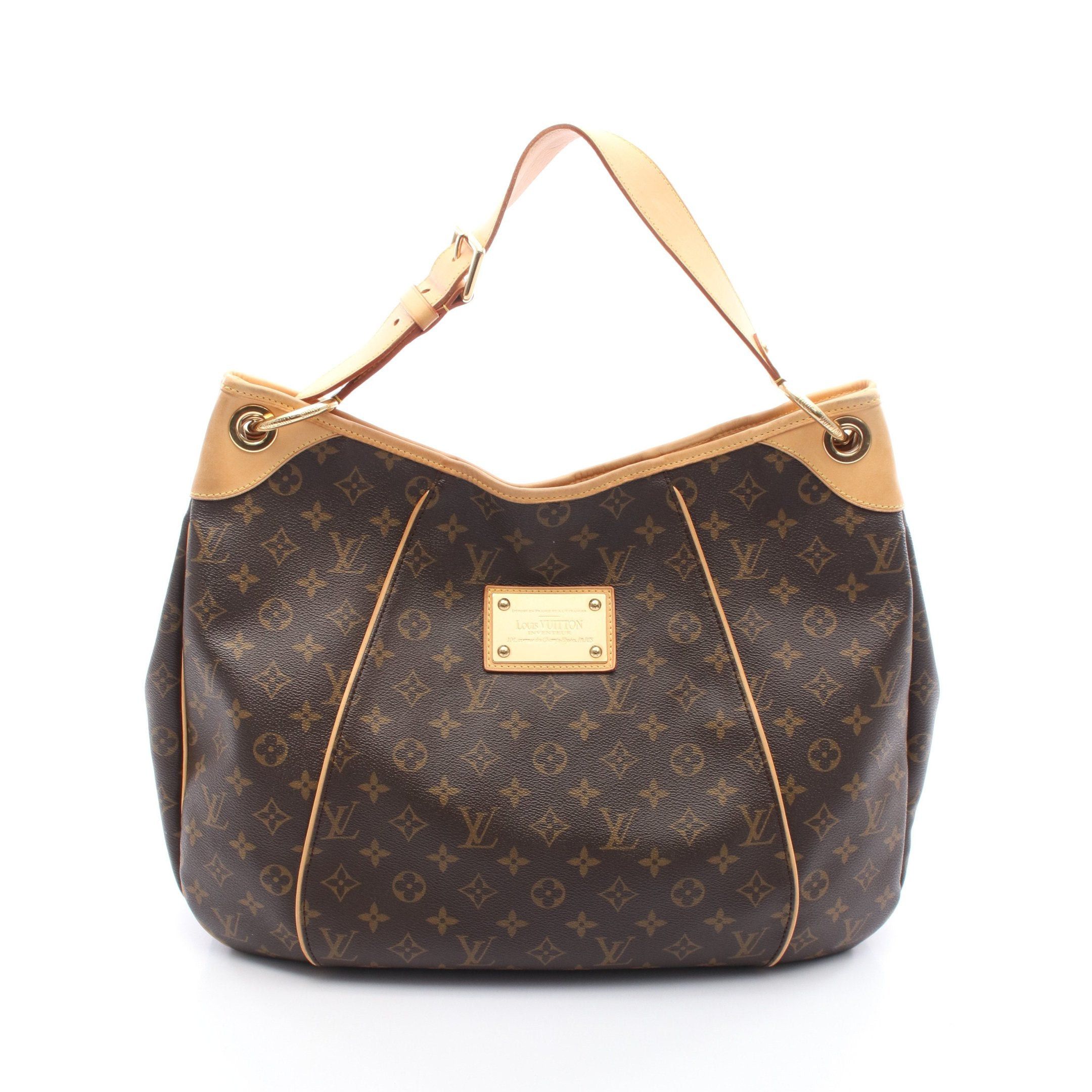 Louis Vuitton Galliera Gm Monogram Shoulder Bag Leather Brown, Women's
