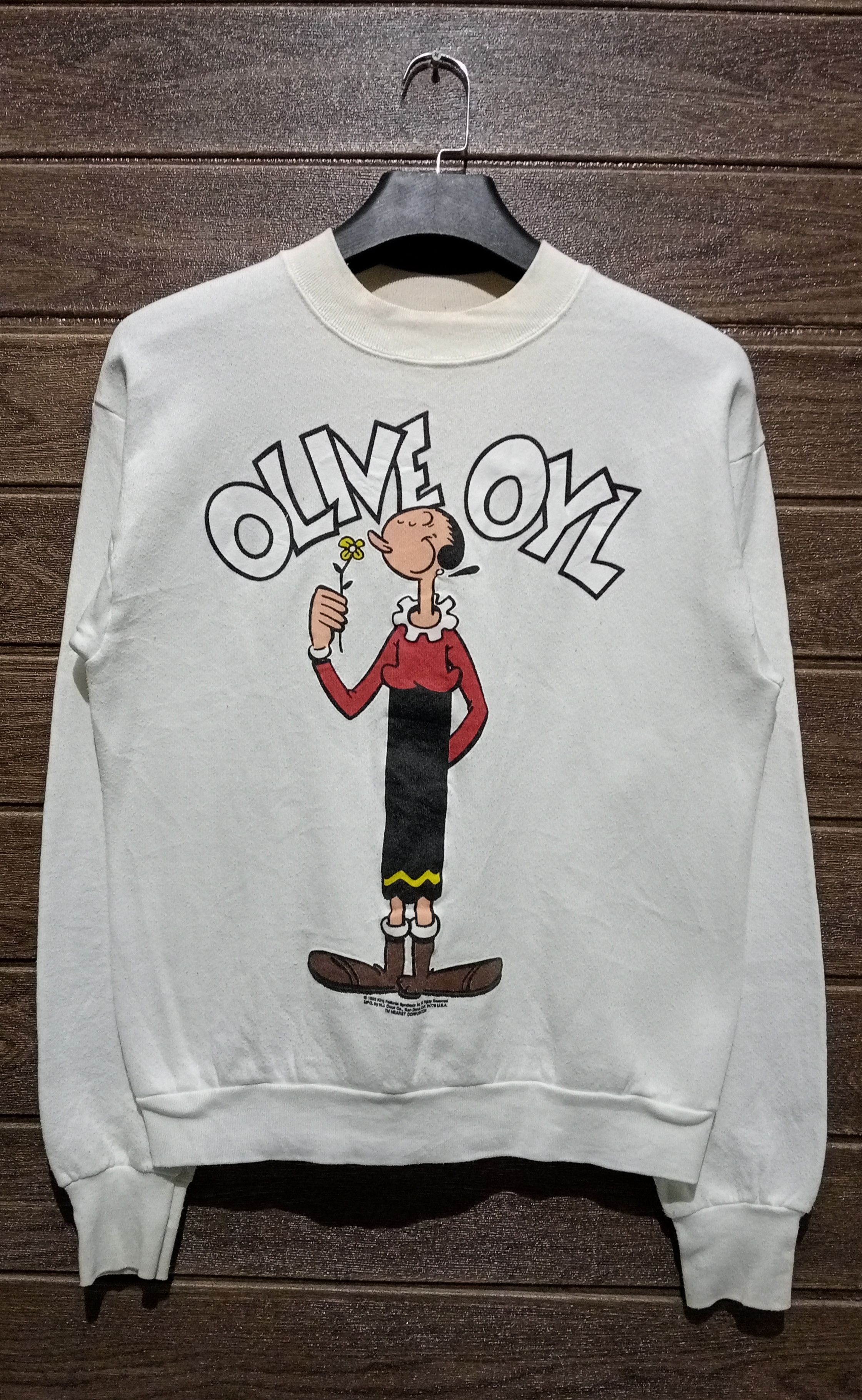 Cartoon Network Vintage '90s Olive Oyl Crewneck Sweatshirt Size US M / EU 48-50 / 2 - 1 Thumbnail