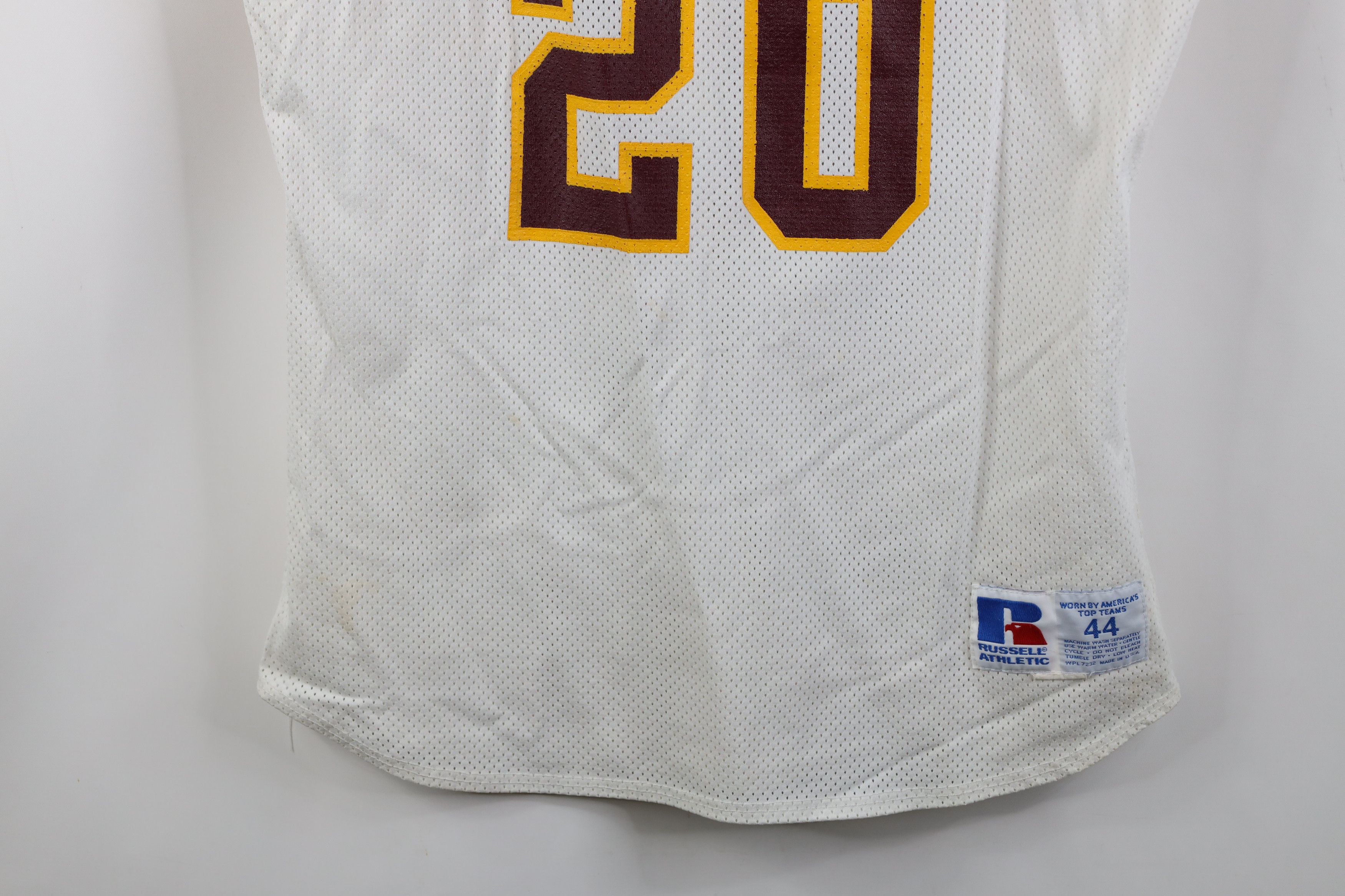 Russell Athletic Vintage 90s Russell Athletic Basketball Jersey White USA Size US XXL / EU 58 / 5 - 3 Thumbnail