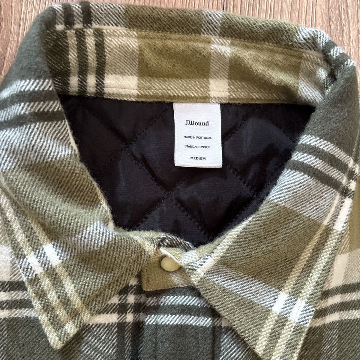 JJJJound Thermal shirt olive M Size US M / EU 48-50 / 2 - 2 Thumbnail