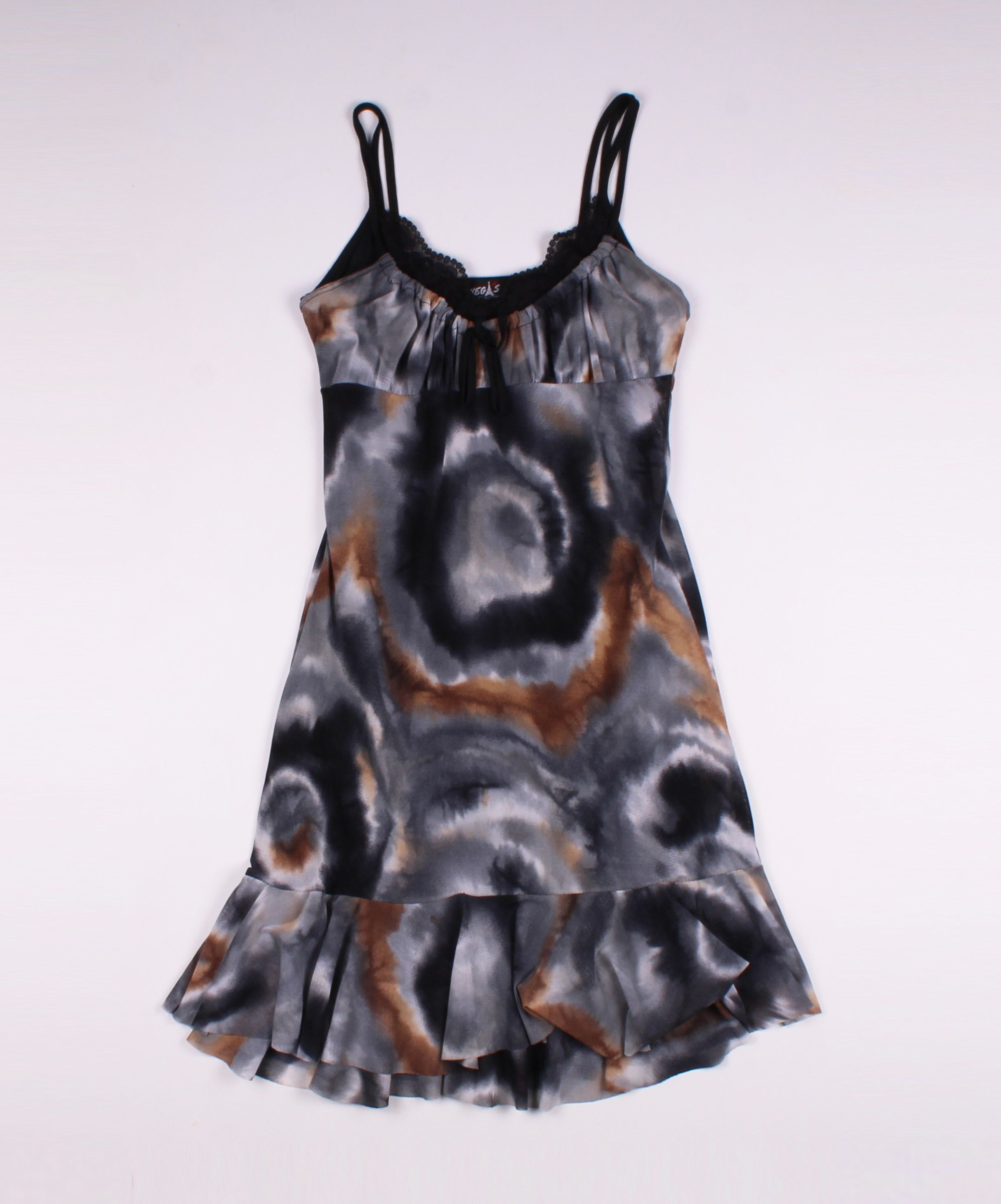 Vintage Vintage Vegas Paris Y2K Tie Dye Grunge Mini Mesh Dress Size S / US 4 / IT 40 - 4 Thumbnail