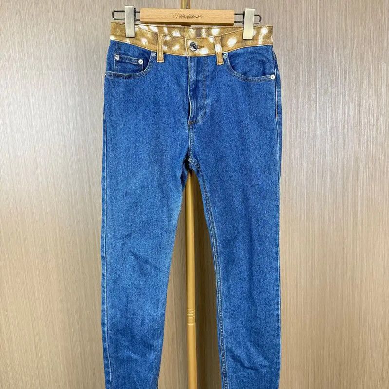 Burberry Burberry Blue Cotton Slim Jeans for Women Size 23" - 1 Thumbnail
