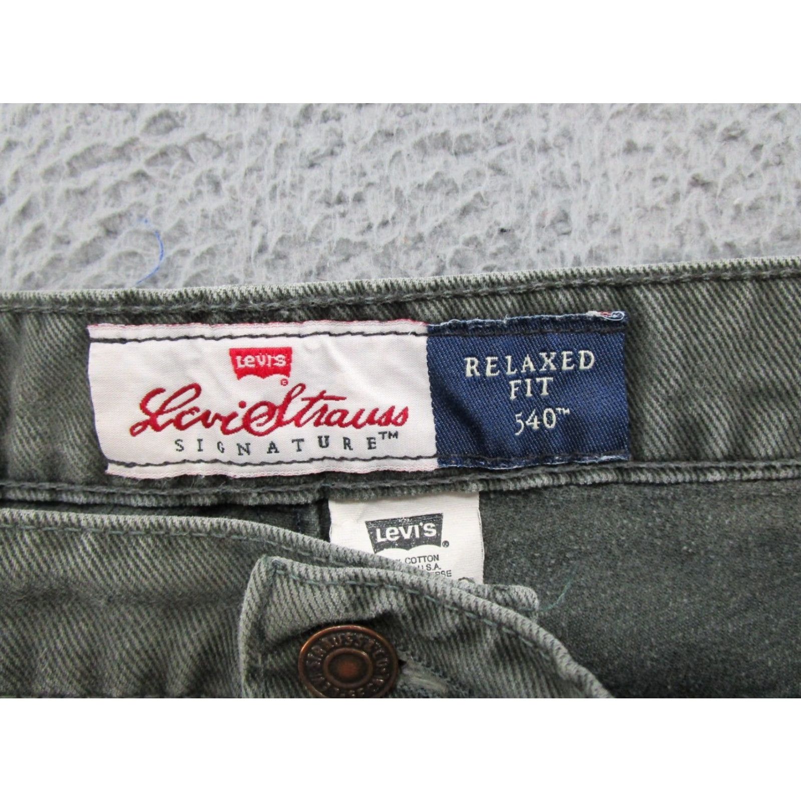 Levi's VINTAGE Levi's 540 Jeans Men 40x30 Green USA Denim Relaxed 90s Skater Style Straight Fits Size US 40 / EU 56 - 4 Thumbnail
