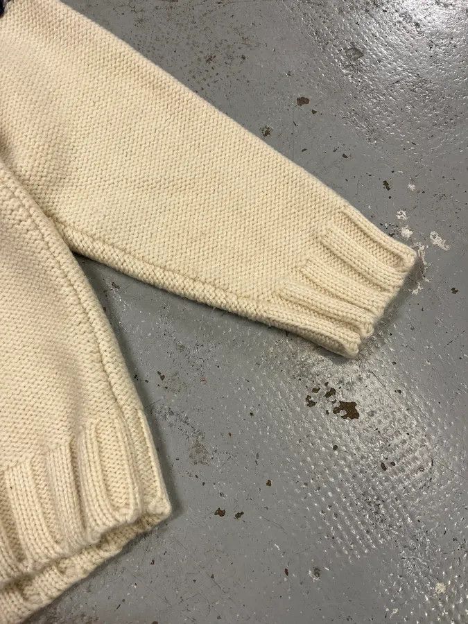 Dolce & Gabbana 2000s Dolce & Gabbana Navy Beige Buttoned Sweater Size US M / EU 48-50 / 2 - 7 Thumbnail