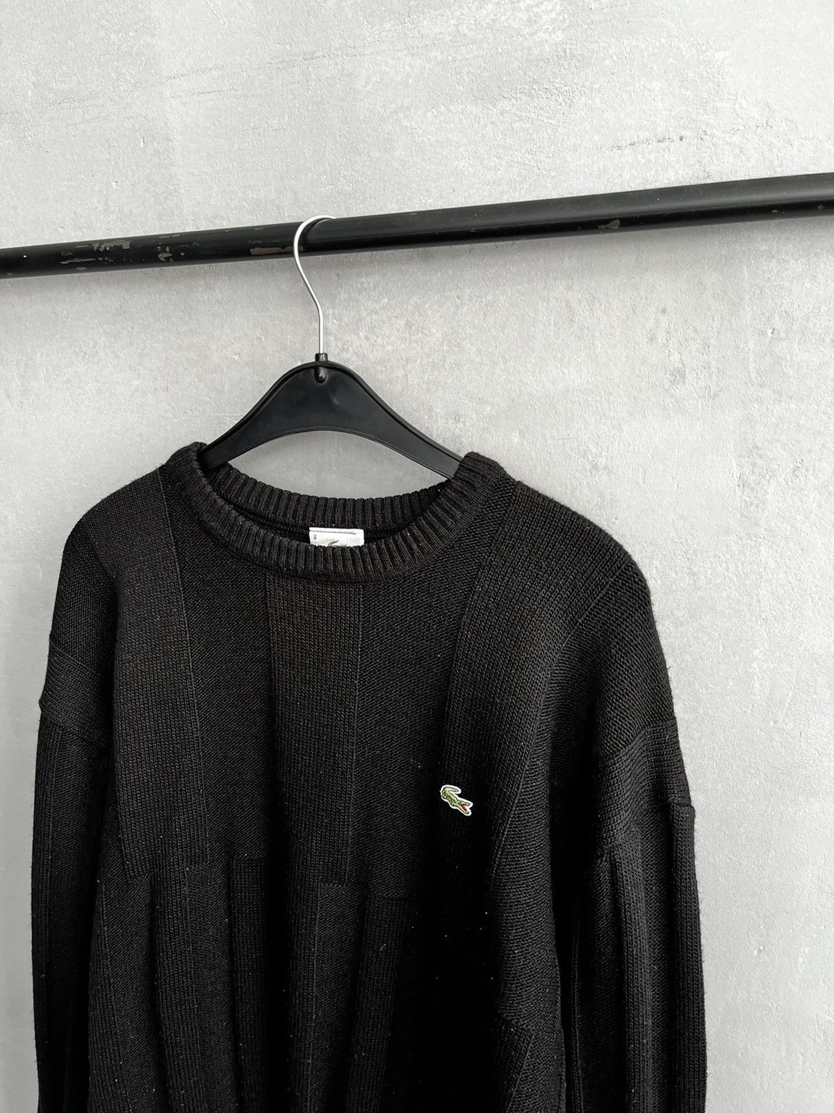 Lacoste × Vintage Lacoste black knit sweater vintage Size US XL / EU 56 / 4 - 2 Thumbnail