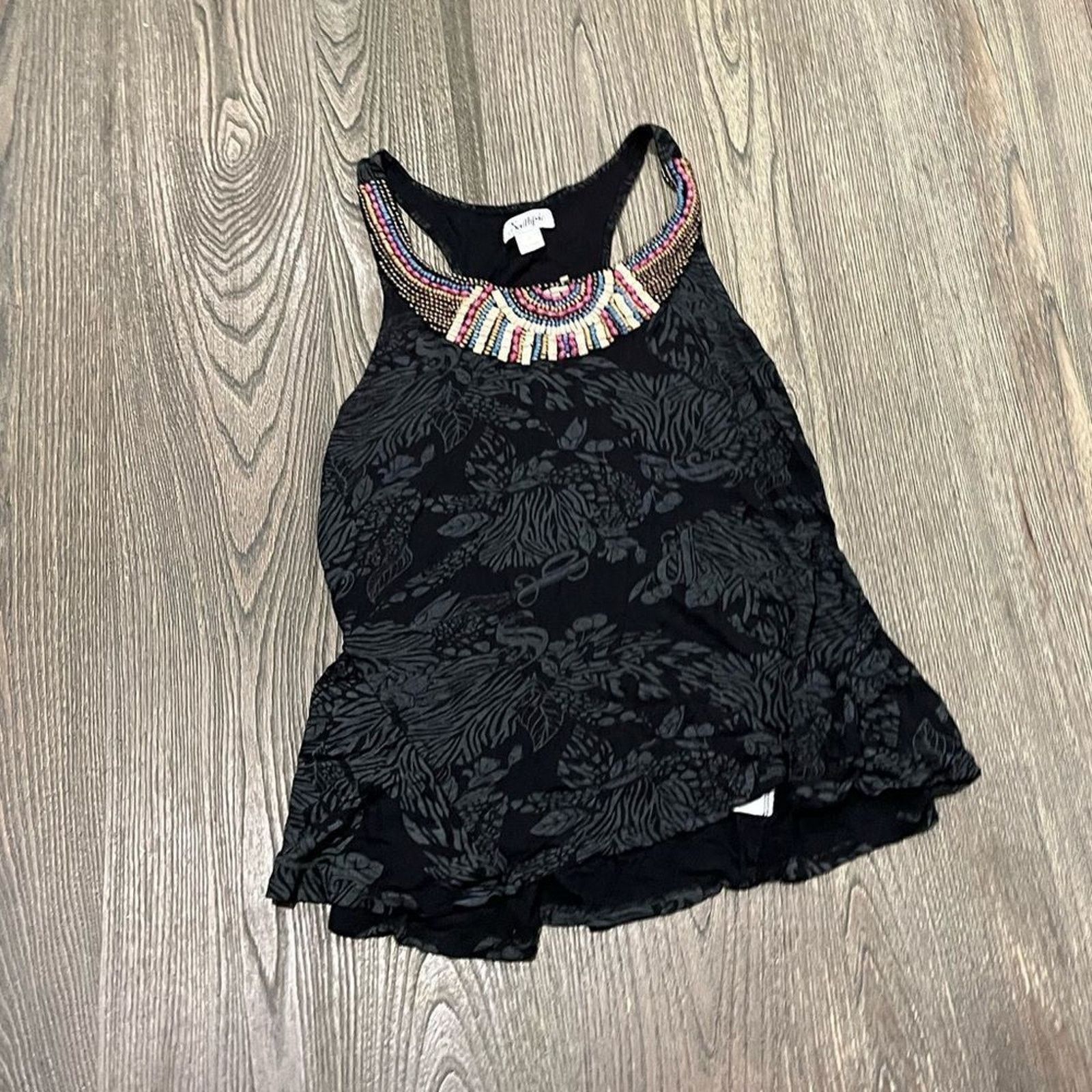 Southpole Y2K Vintage Southpole Tank Top Beaded Racerback Print L Size L / US 10 / IT 46 - 1 Thumbnail