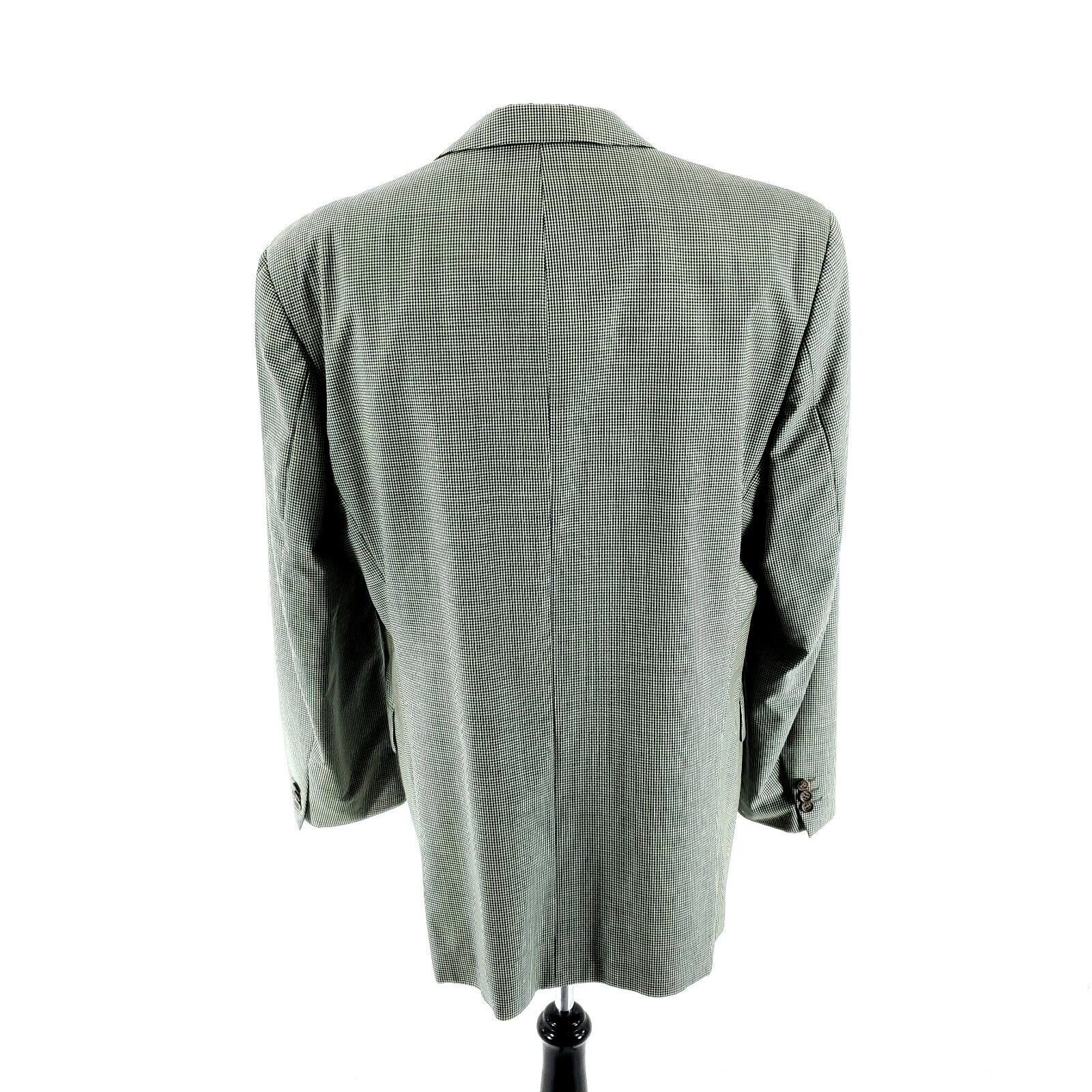 Hugo Boss Hugo Boss Tatlagia Wool 3 Button Blazer 42L Blue Cream Teal Size 42L - 5 Thumbnail