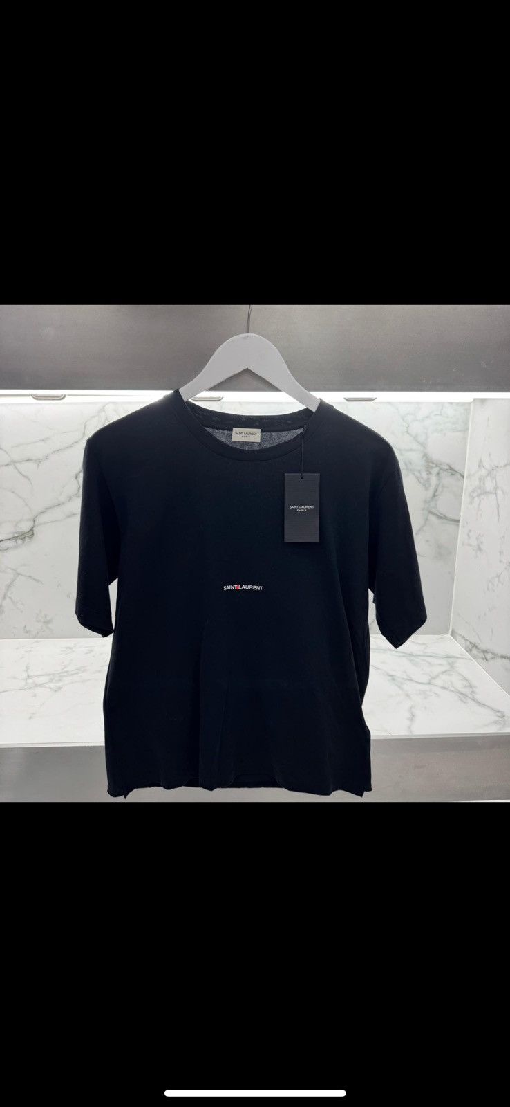 Saint Laurent Paris Logo tee Size US S / EU 44-46 / 1 - 1 Thumbnail