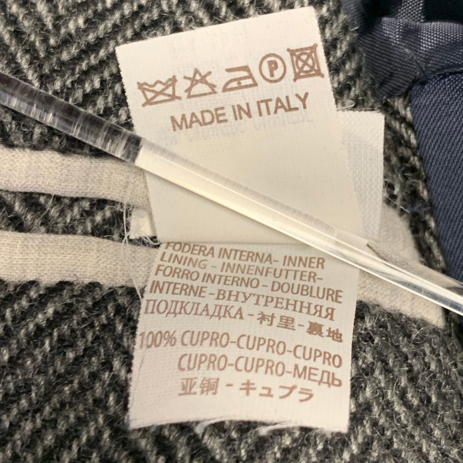 Brunello Cucinelli Size 38 Grey Black Herringbone Cashmere Sport Coat Size 38R - 9 Thumbnail