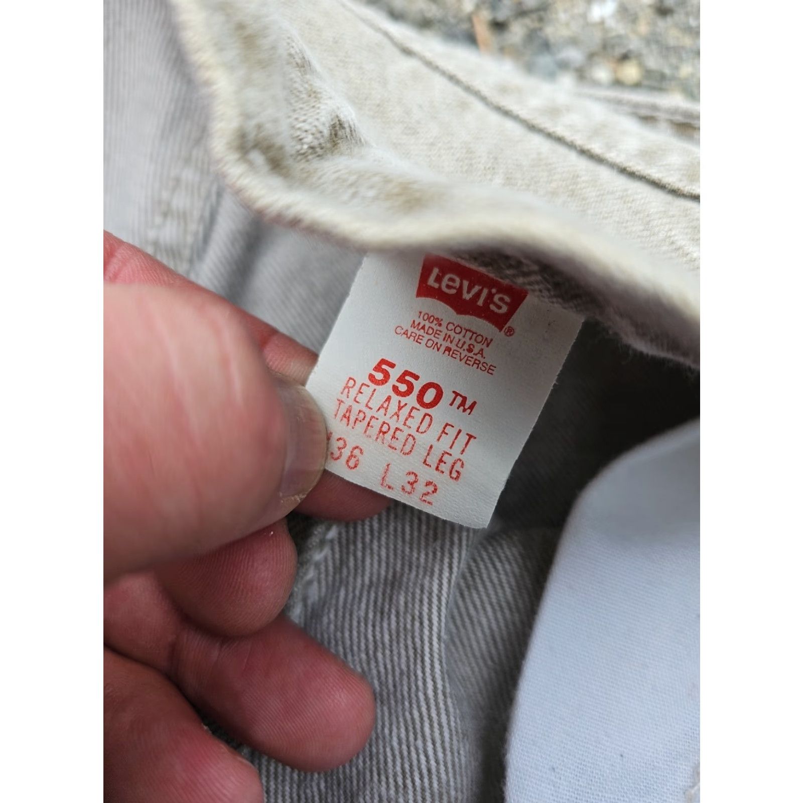 Levi's VINTAGE Levi’s 550 Jeans Men Shirt? Size US 36 / EU 52 - 3 Thumbnail