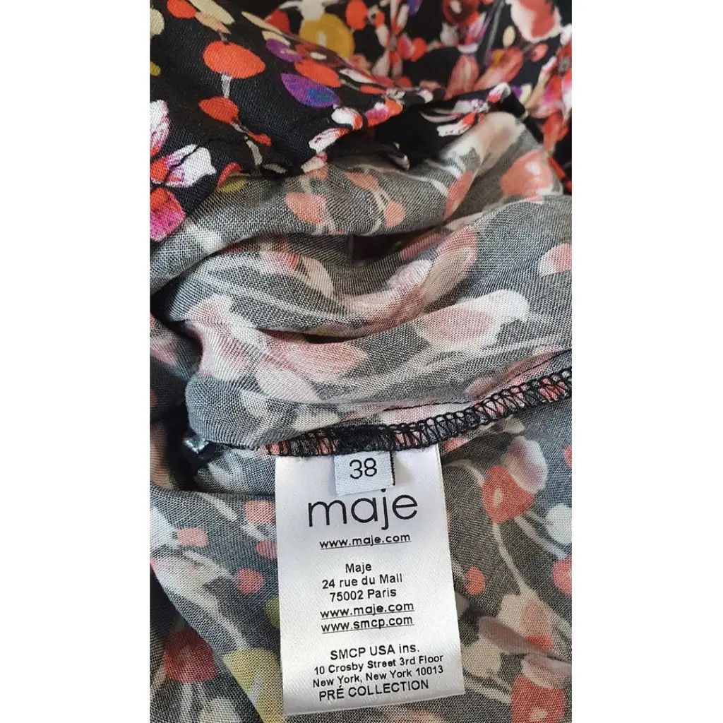 Maje Maje viscose shirt FR38 floral new Size S / US 4 / IT 40 - 10 Thumbnail