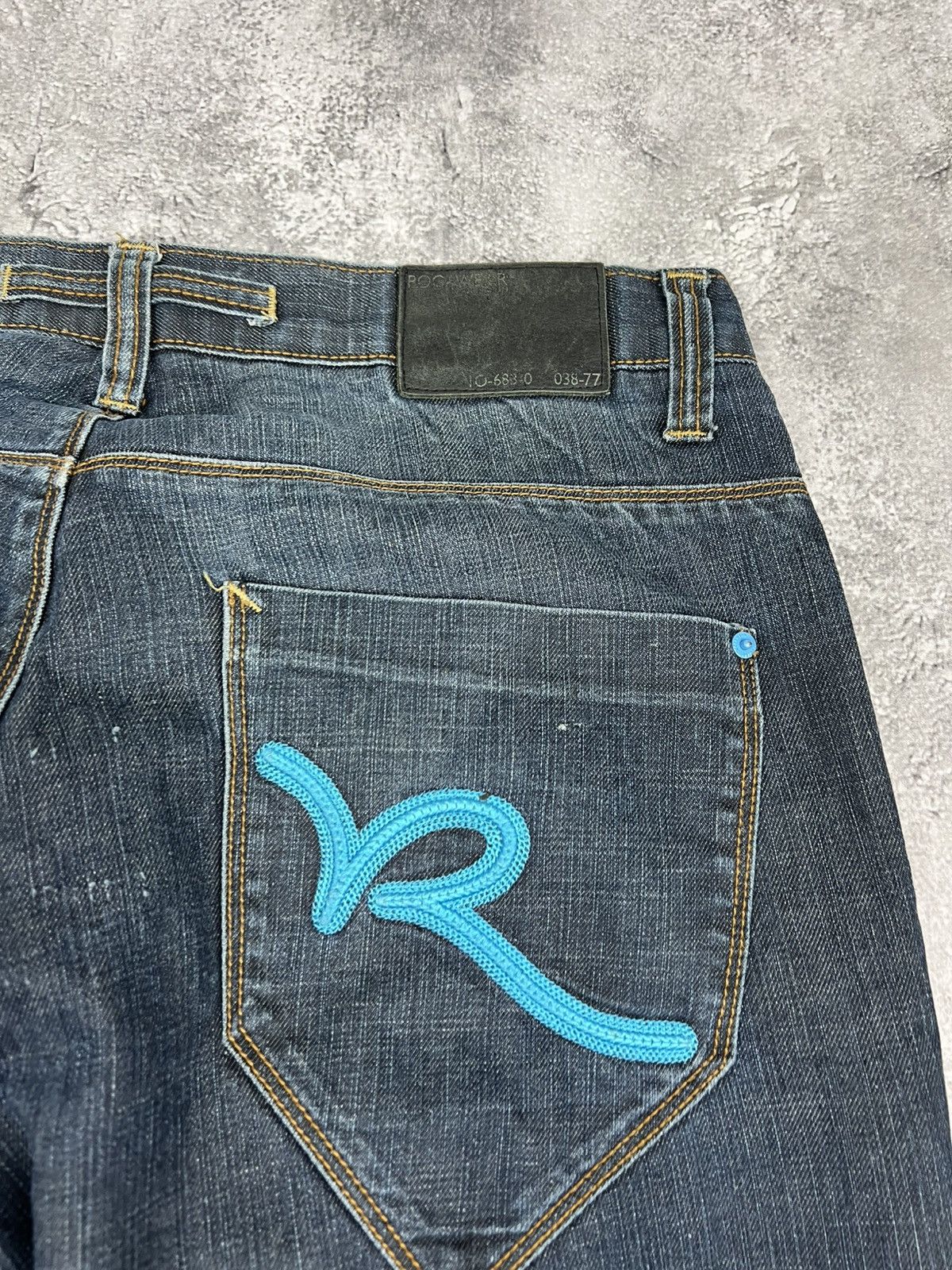 Rocawear Rocawear Mens Blue Denim Pants Jeans Wide Sk8 Size US 36 / EU 52 - 5 Thumbnail