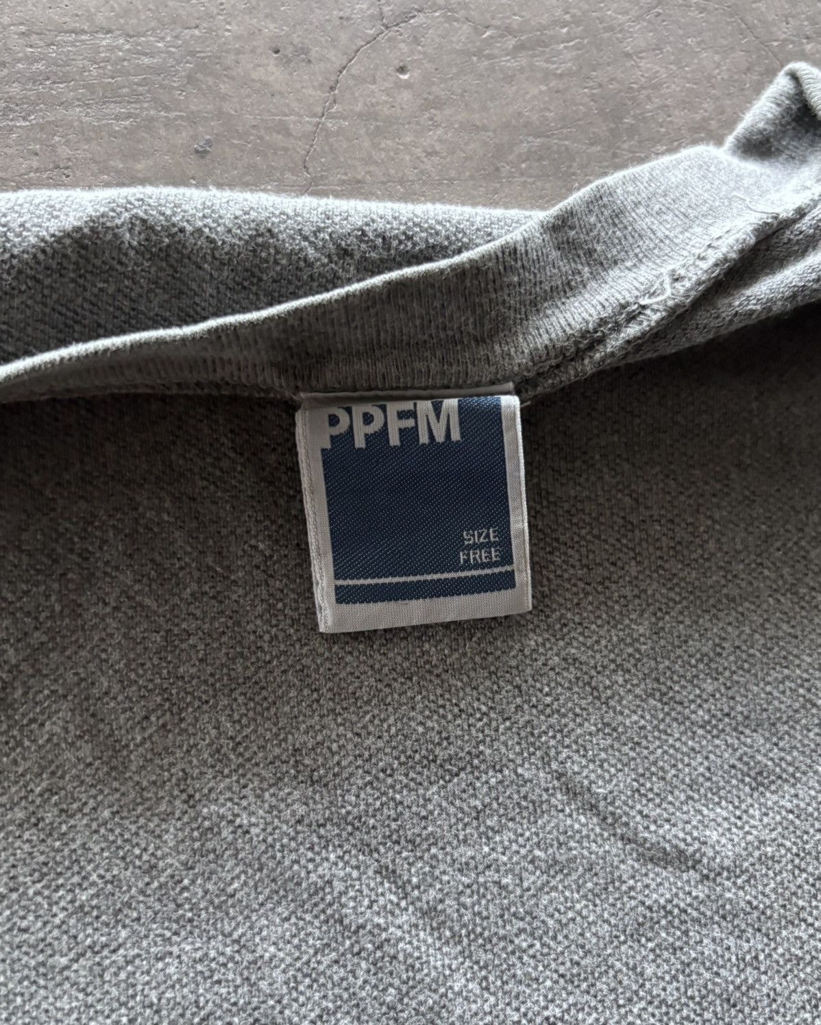 Japanese Brand × PPFM PPFM Stone Washed Grey Polo Shirt Size US L / EU 52-54 / 3 - 3 Thumbnail