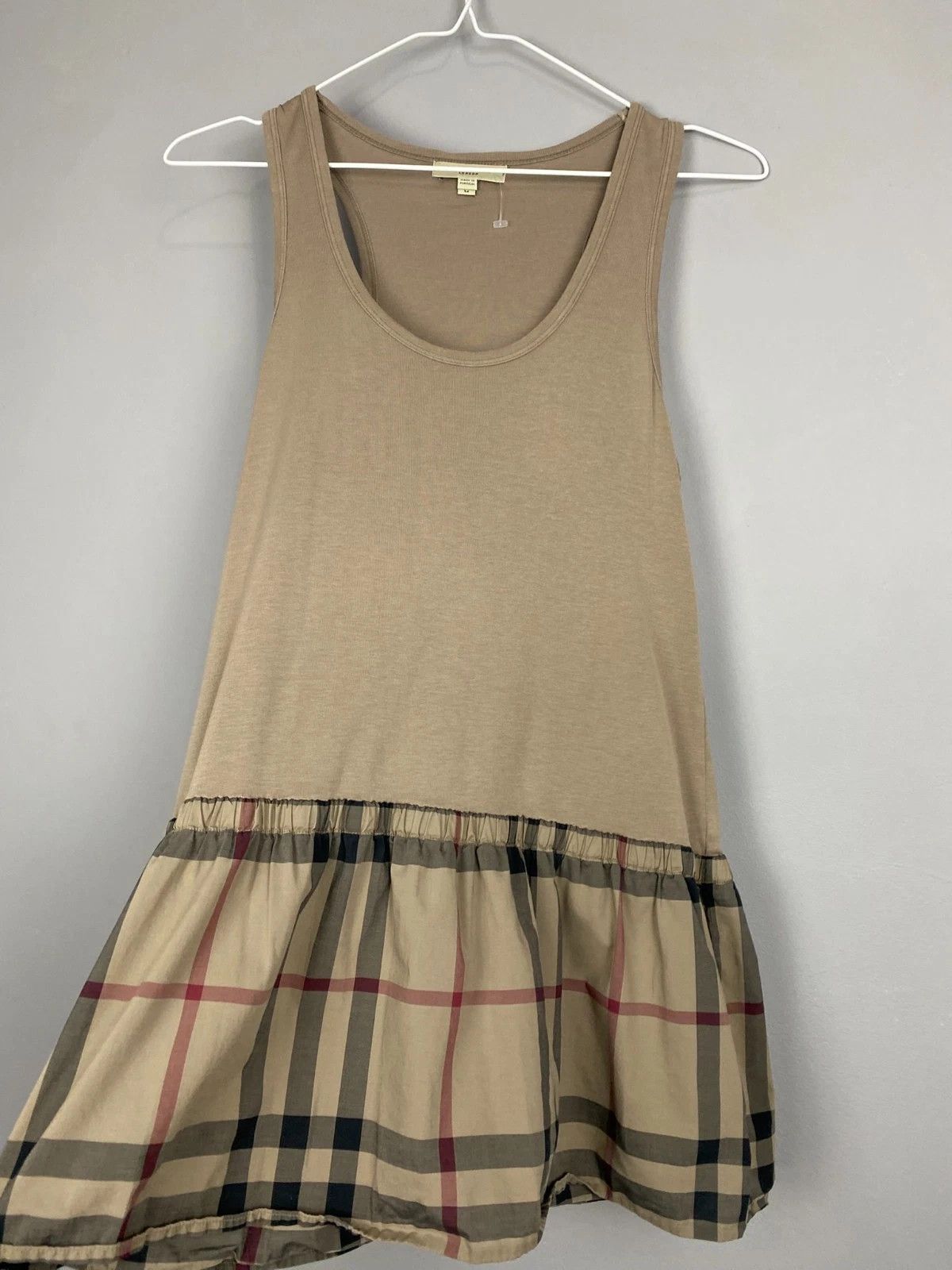 Burberry Burberry Beige Tank Top Tunic with Nova Check Size M / US 6-8 / IT 42-44 - 2 Thumbnail