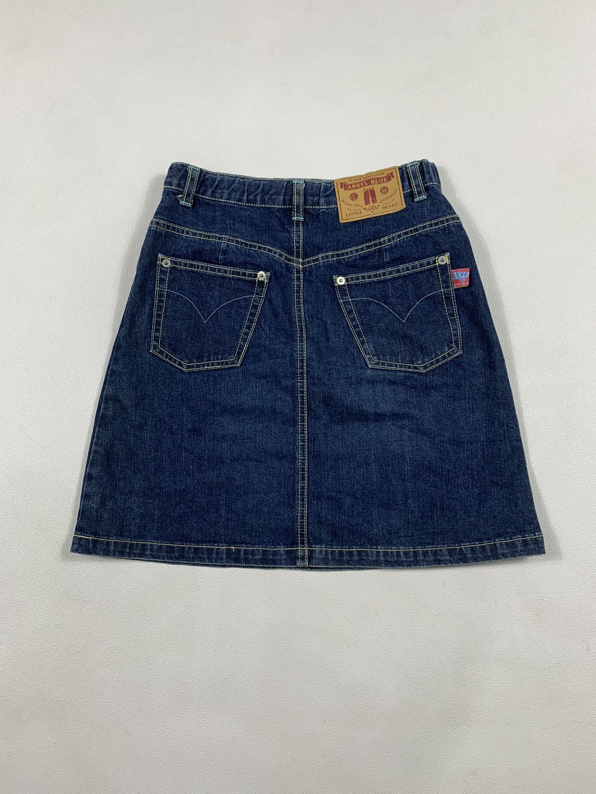 Hysteric Glamour × Japanese Brand 💸NEED GONE💸 Angle Blue Denim Skirt Size 27" / US 4 / IT 40 - 2 Thumbnail