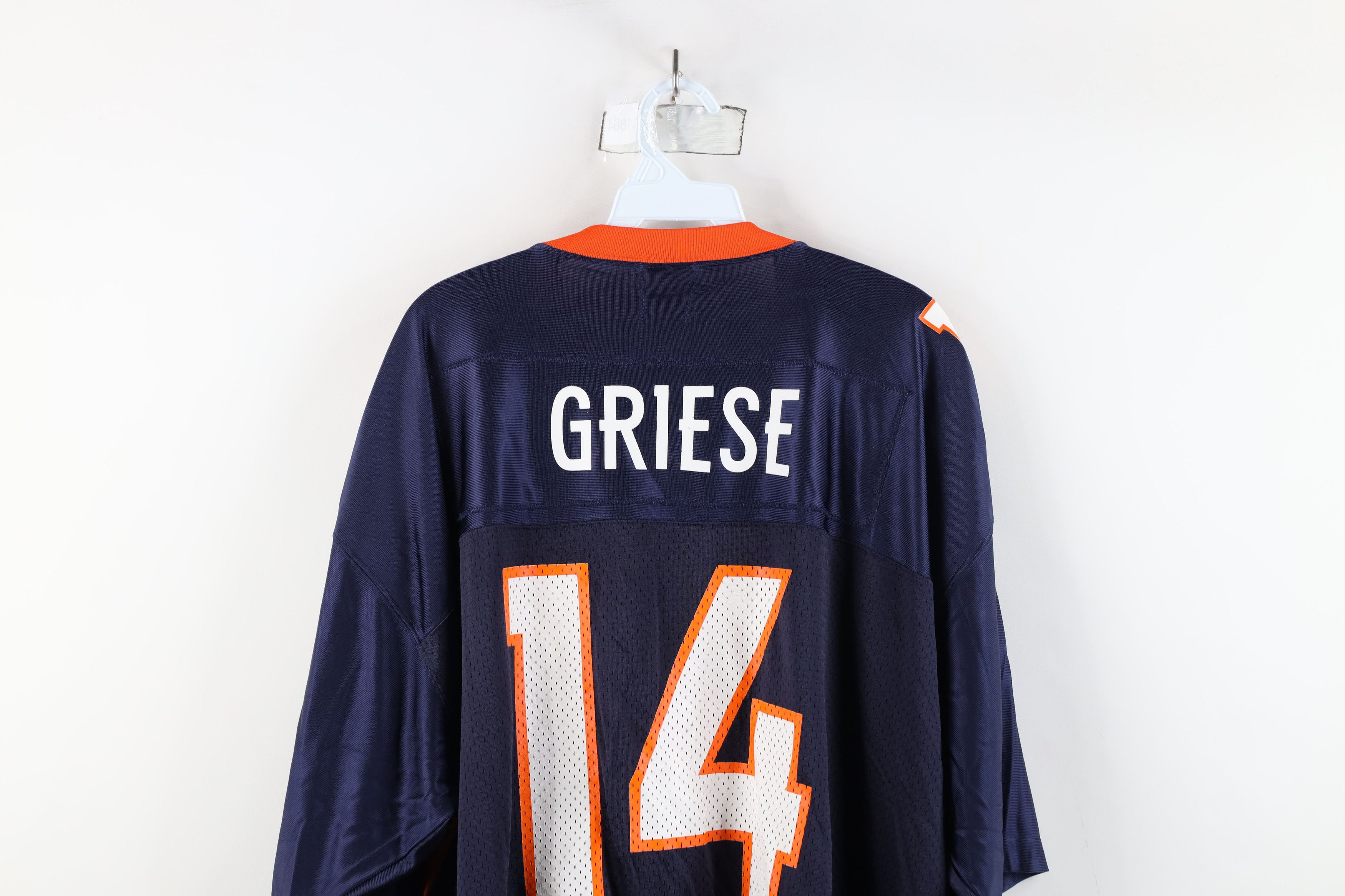 Starter × Vintage Vintage 90s Starter Denver Broncos Football Jersey Blue #14 Size US XXL / EU 58 / 5 - 14 Thumbnail