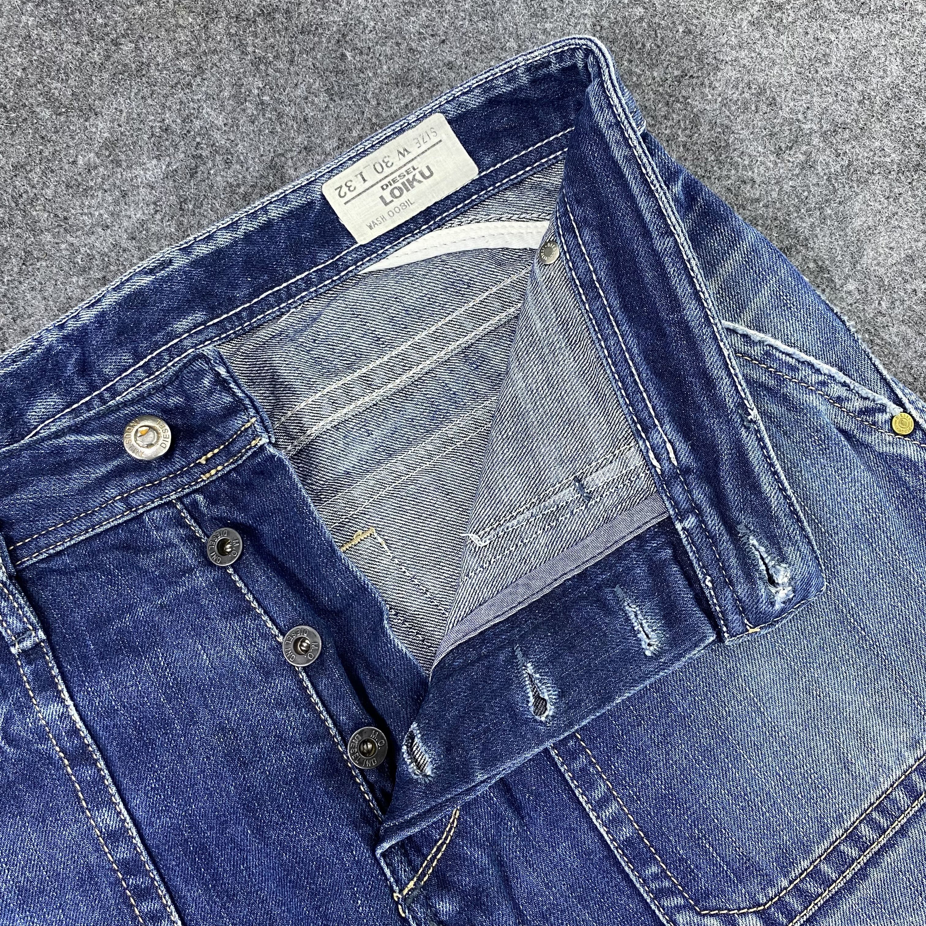 Diesel Diesel Distressed Blue Wash Jeans-J1168 Size US 33 - 8 Thumbnail