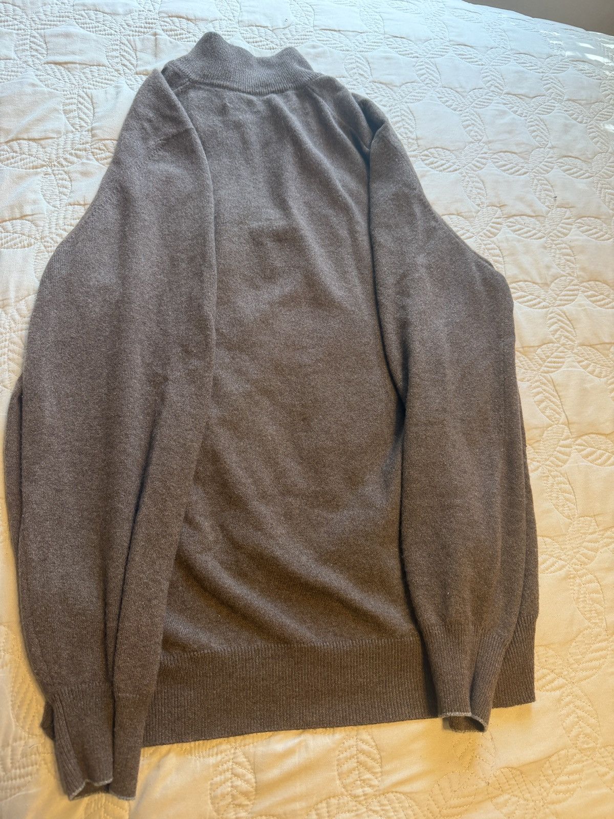Brunello Cucinelli Brunello Cucinelli Cashmere Quarter Zip Size US XL / EU 56 / 4 - 3 Thumbnail