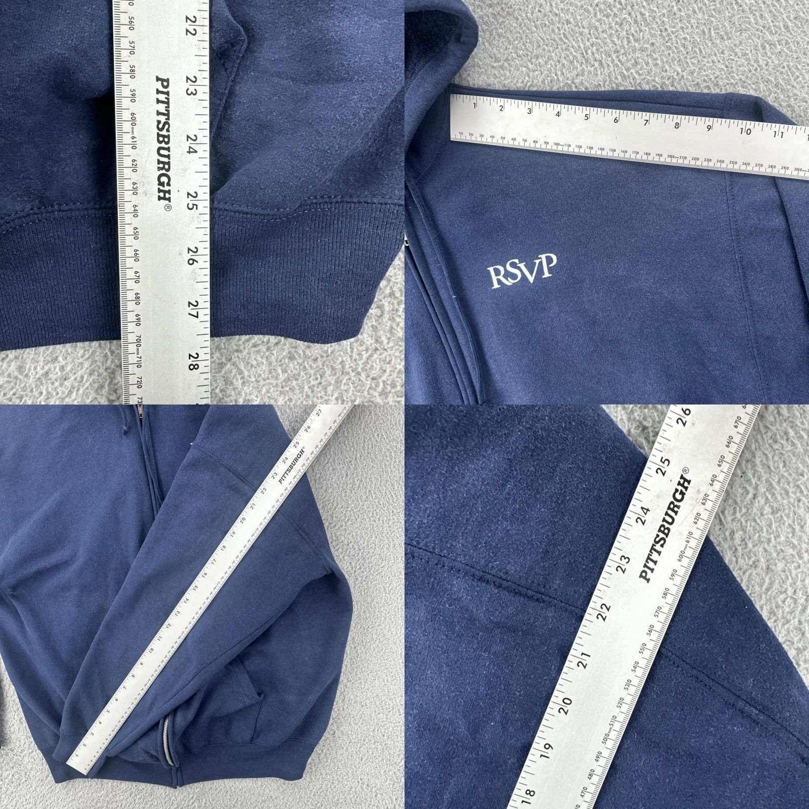 Jerzees VINTAGE Jerzees Hoodie Full Zip Navy Blue XL Men 90s Y2K Regular Size XL Men Jets Size US XL / EU 56 / 4 - 9 Thumbnail