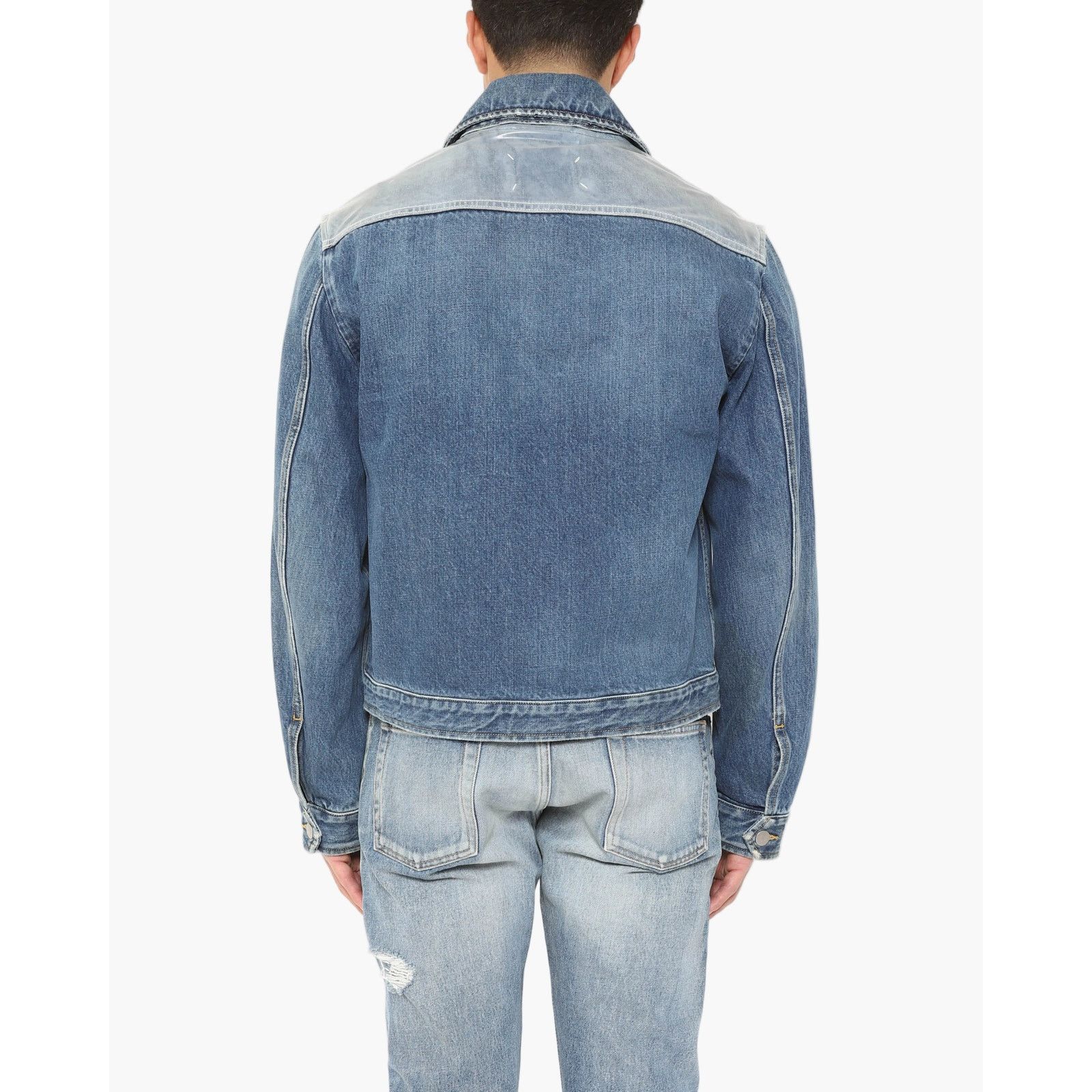 Maison Margiela Denim Jacket with Plastic Panel Size US S / EU 44-46 / 1 - 2 Thumbnail