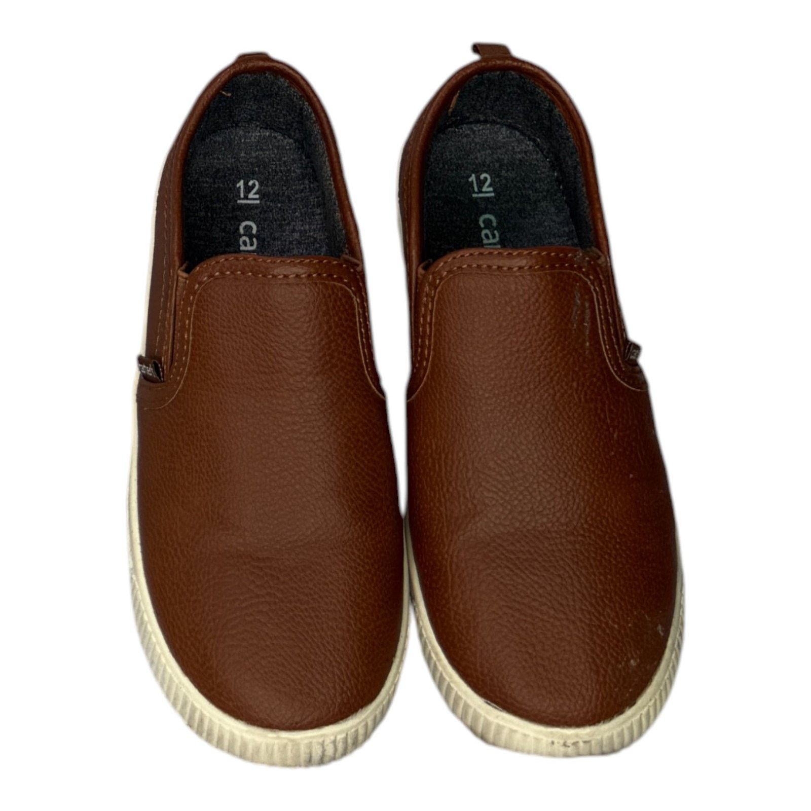Carter's Carter's Toddler Boys Faux Leather Slip-On Sneakers Size US 12 / EU 45 - 3 Thumbnail