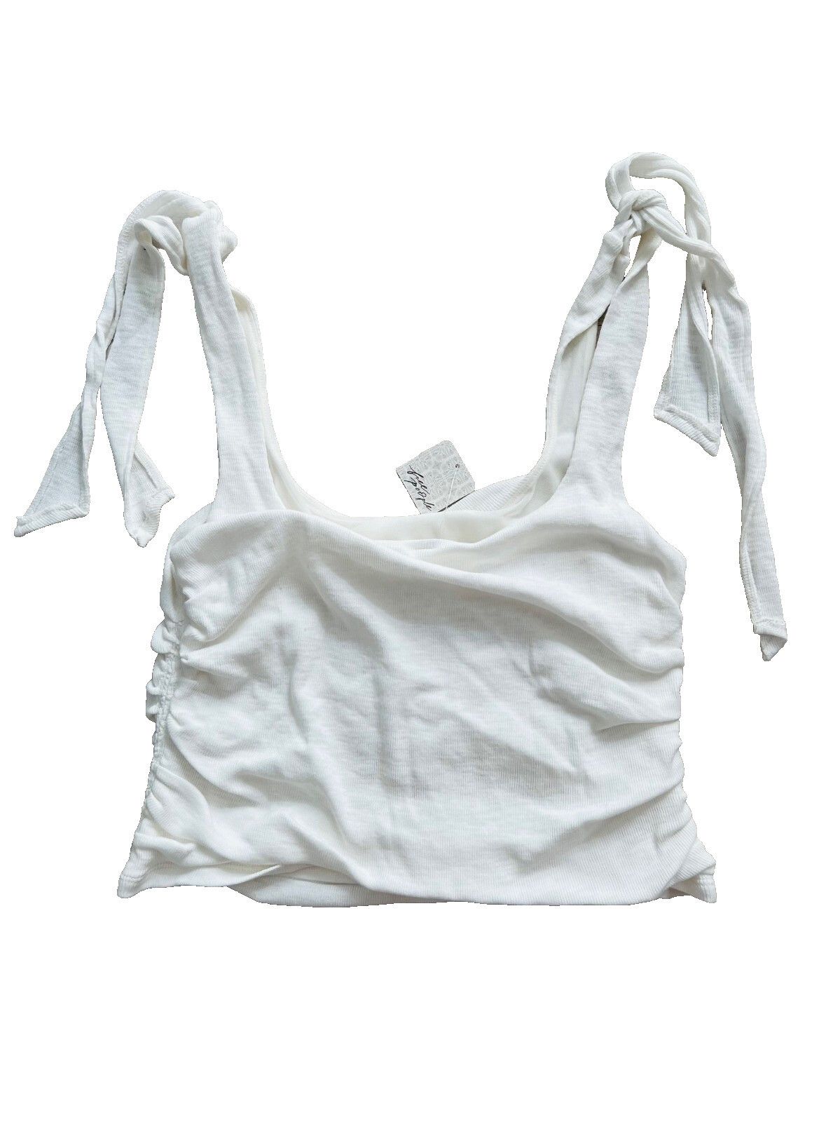 Free People Free People Boulevard Tie Strap Tank Alabaster ( XL ) Size XL / US 12-14 / IT 48-50 - 5 Thumbnail