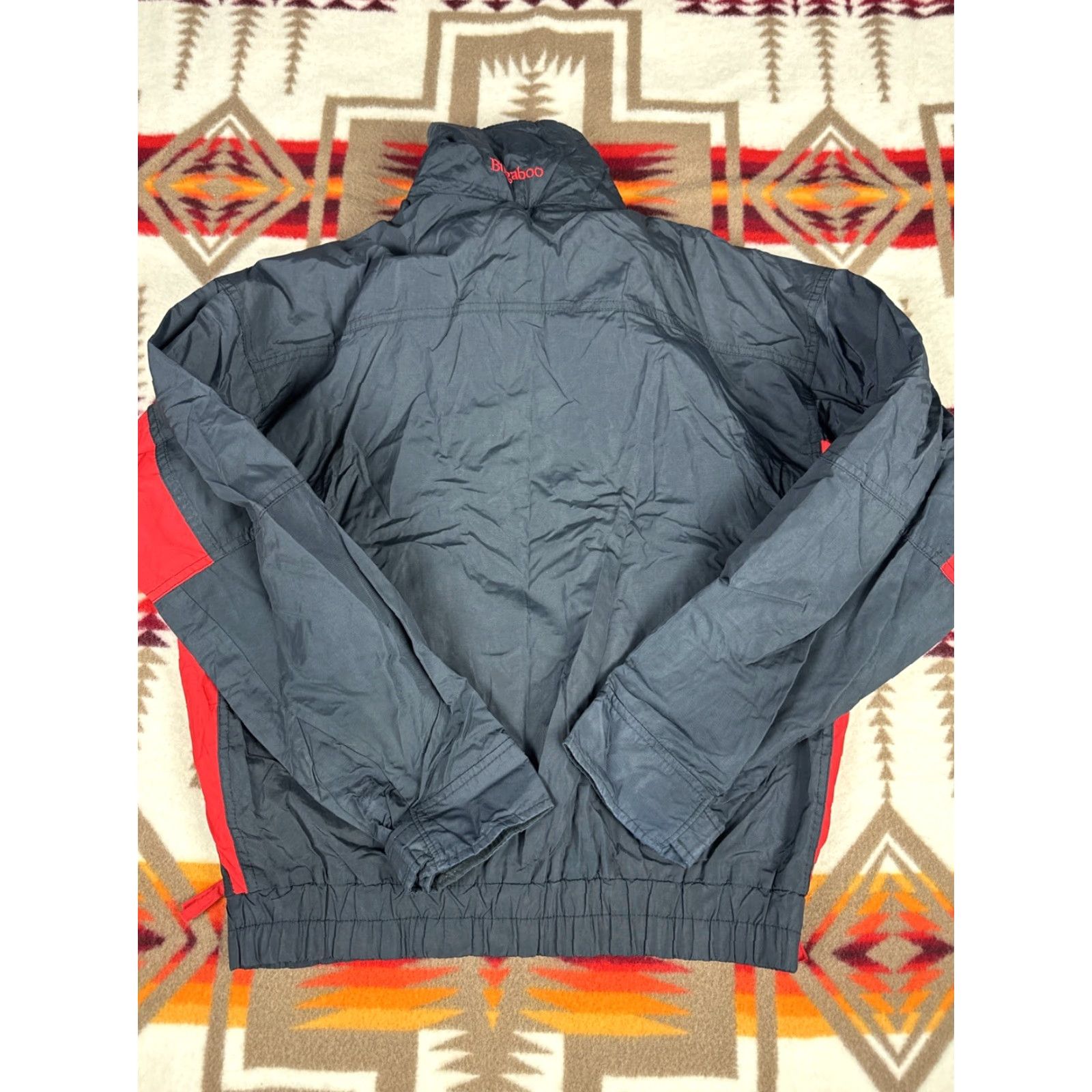 Vintage VINTAGE Columbia Sportswear Windbreaker Jacket Sz M Navy Blue Red Mens M Blue Windbreaker Size US M / EU 48-50 / 2 - 3 Thumbnail