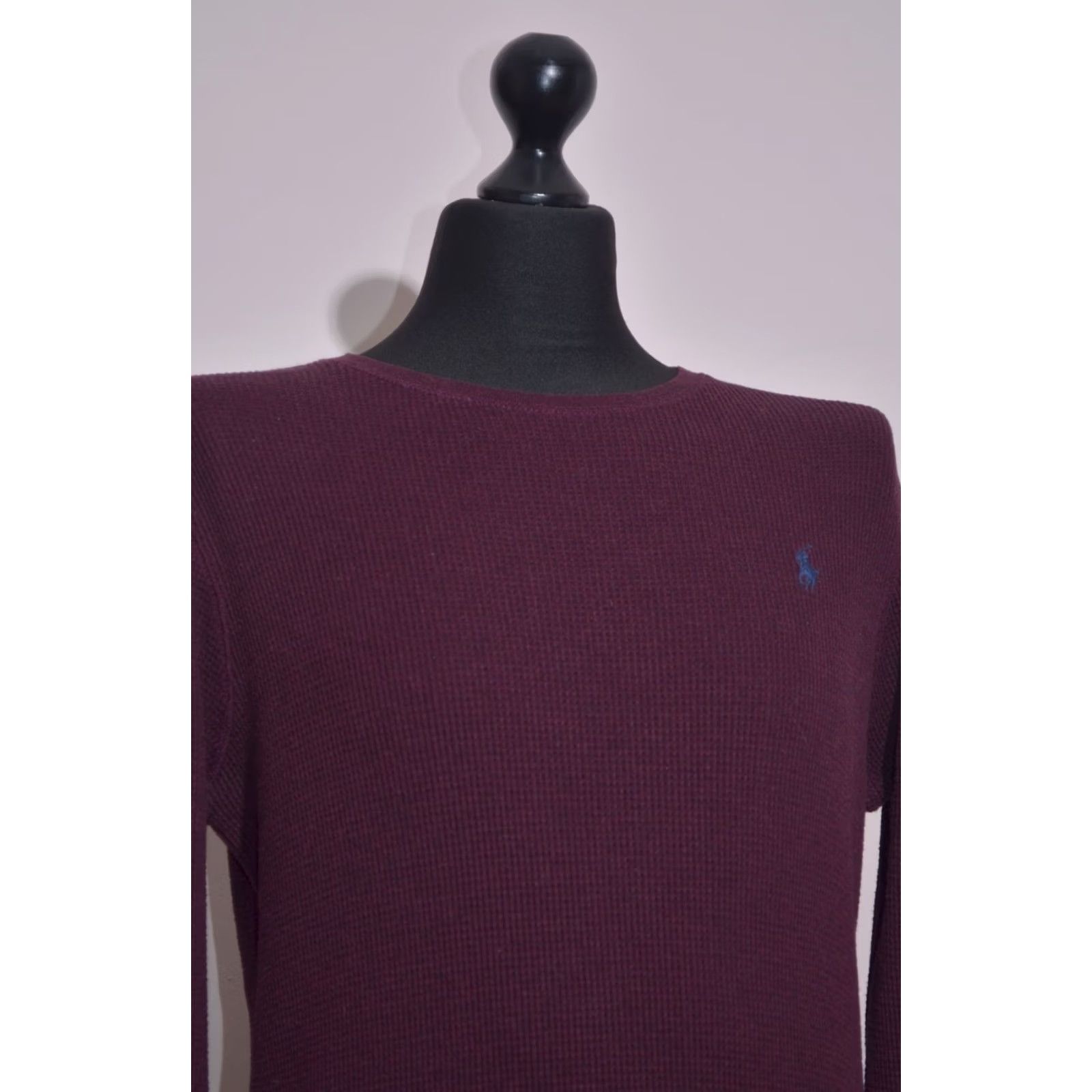 Polo Ralph Lauren Polo Ralph Lauren Polo Ralph Lauren Waffle Knit Thermal Shirt Burgundy Logo Crewneck L Men Knit Thermal Shirt Red Logo Crewneck L Size US L / EU 52-54 / 3 - 2 Thumbnail
