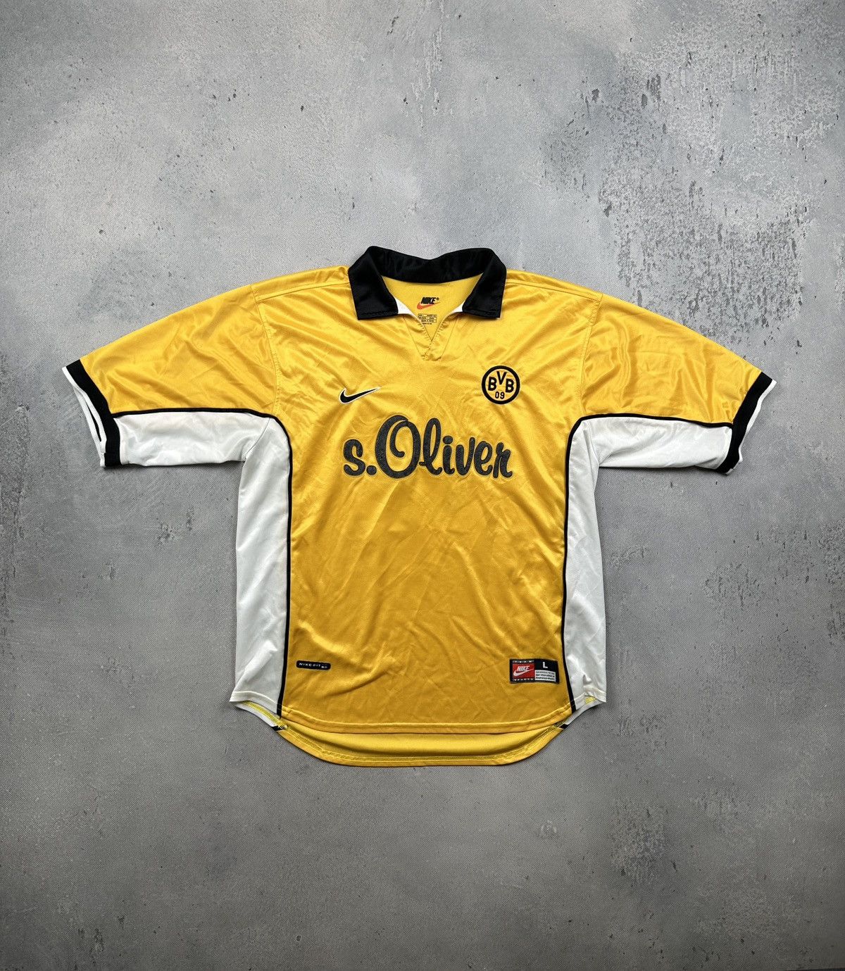 Nike Vintage Nike Borussia Dortmund Nerlinger 8 Football Jersey Size US L / EU 52-54 / 3 - 3 Thumbnail