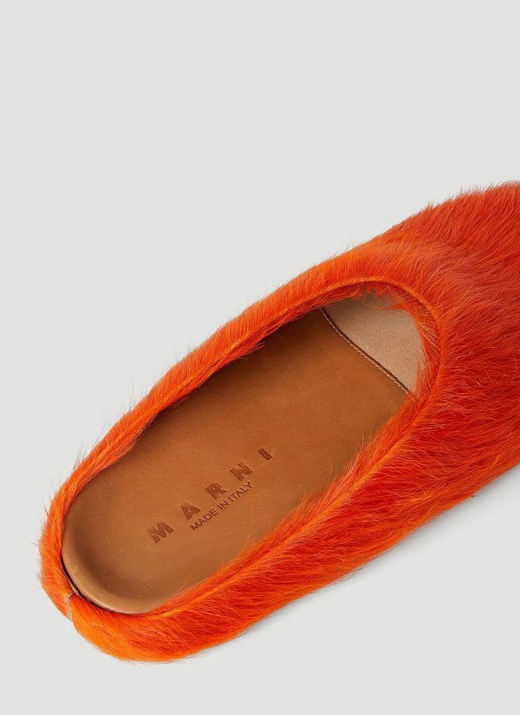 Marni o1f1d3z1225 Long Haircalfskin Fussbett Sabot Mules in Orange Size US 8 / EU 41 - 6 Thumbnail