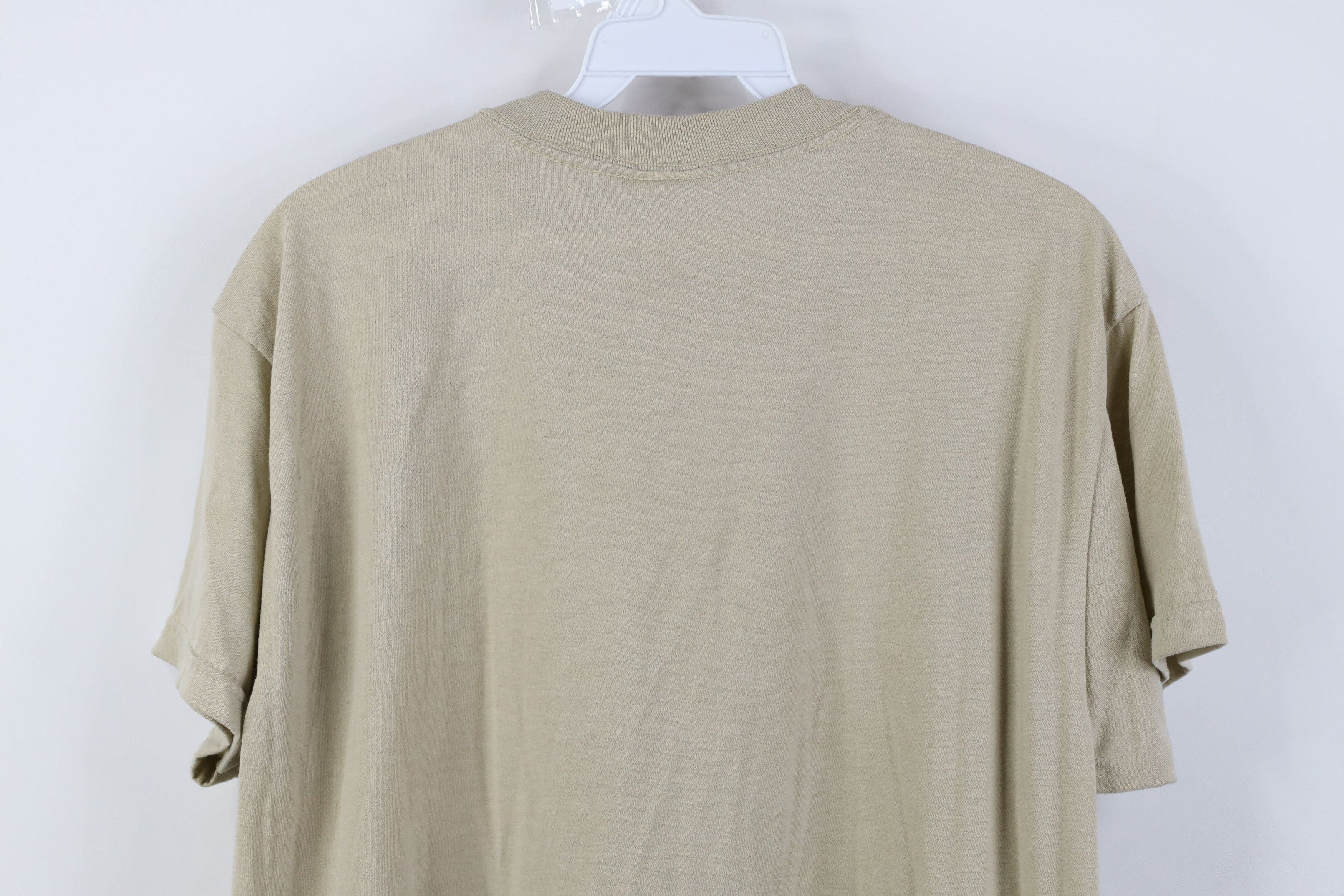 Vintage Vintage 90s Streetwear Short Sleeve T-Shirt Beige Tan USA Size US M / EU 48-50 / 2 - 10 Thumbnail