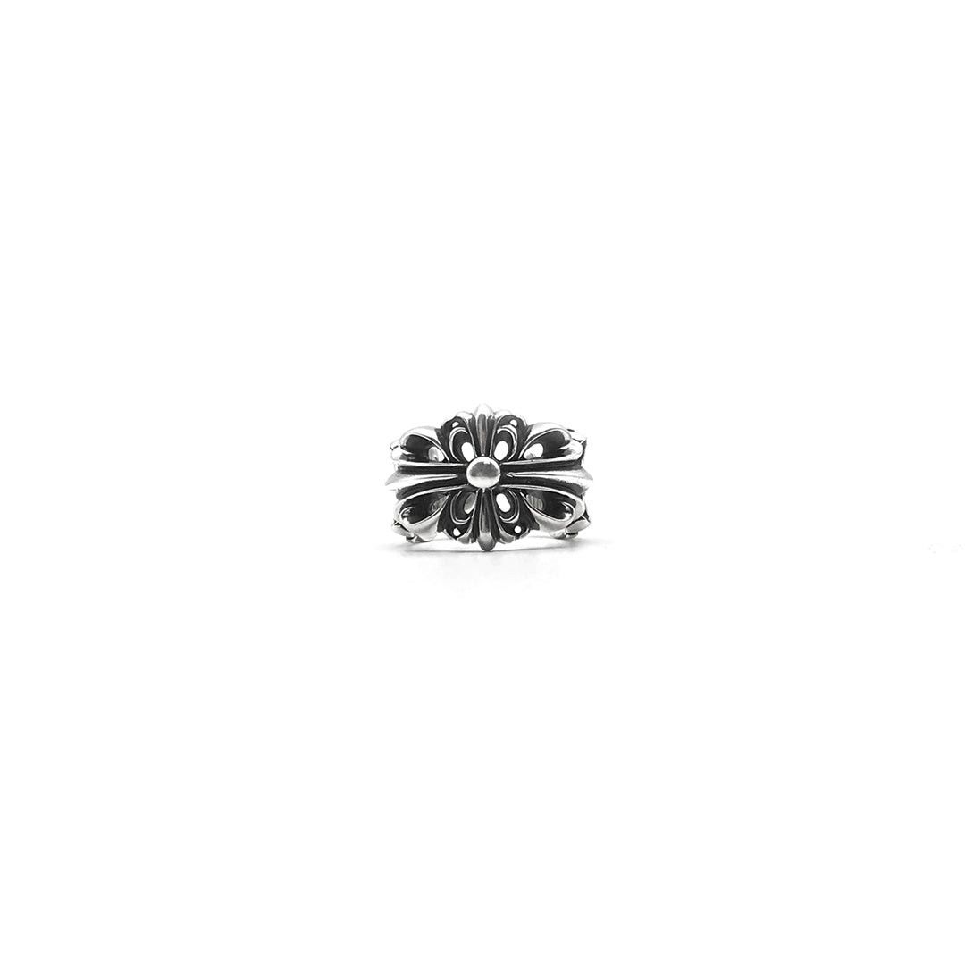 Chrome Hearts Chrome Hearts Silver Floral Cross Ring Size ONE SIZE - 1 Thumbnail