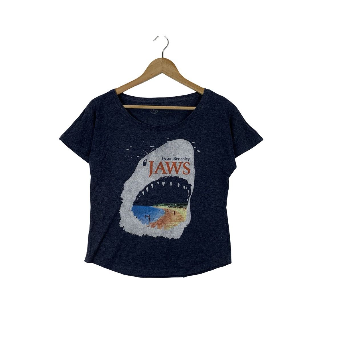 Other JAWS Artwork Peter Benchley 1974 Novel Tee Shirt Top Size S / US 4 / IT 40 - 1 Thumbnail