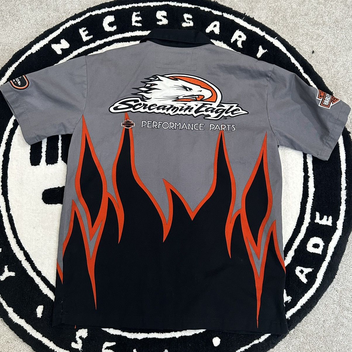 Harley Davidson Harley-Davidson Screamin Eagle Flames Button Up Size US M / EU 48-50 / 2 - 5 Thumbnail
