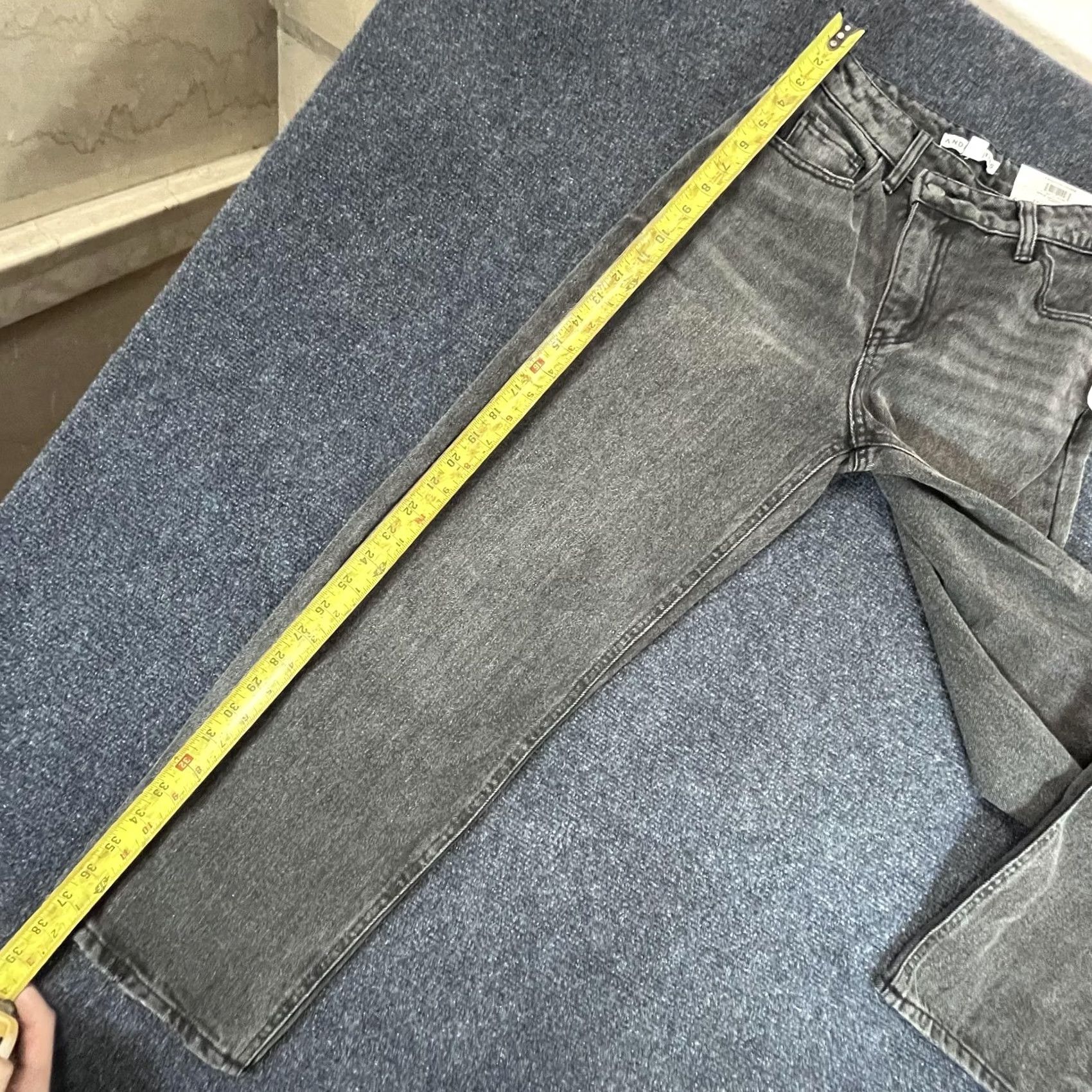 Vintage And Now This Jeans Womens 26 Gray Dumont High Rise Straight Denim Pants Size 26" / US 2 / IT 38 - 7 Thumbnail