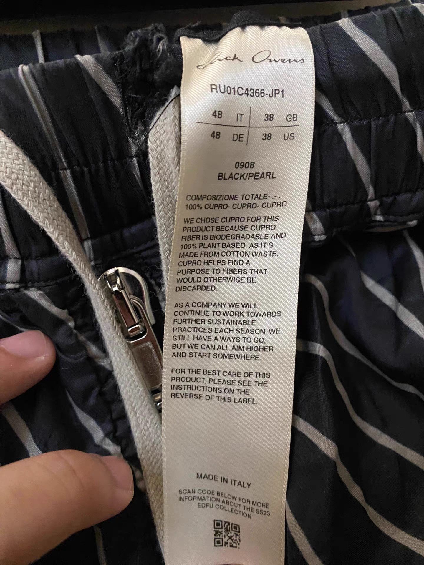 Rick Owens Rick Owens 23SS Striped Wide-Leg Pants Size US 32 / EU 48 - 4 Thumbnail