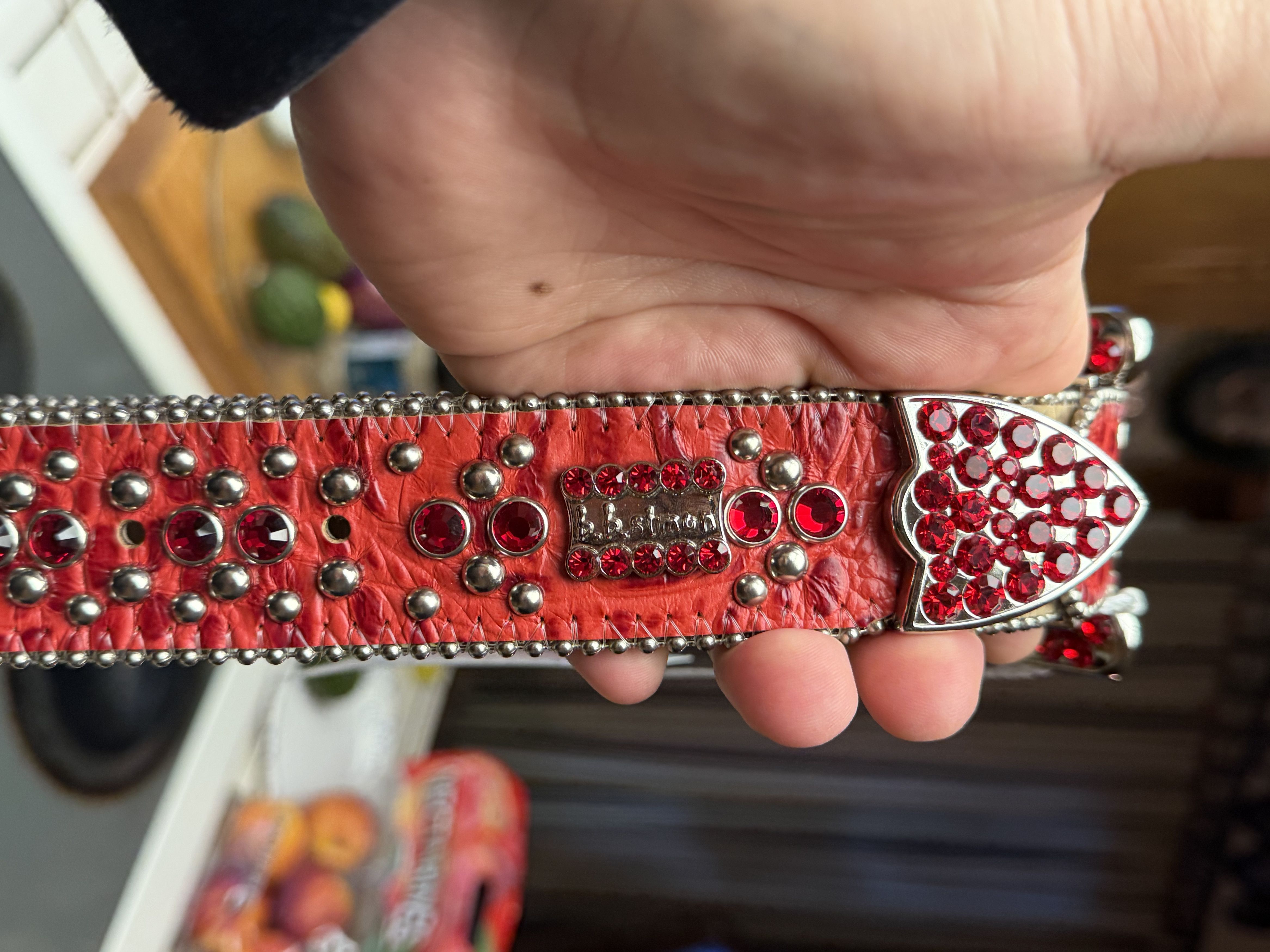 B.B. Simon Supreme X B.B. Simon Belt Red L/XL Size ONE SIZE - 11 Thumbnail