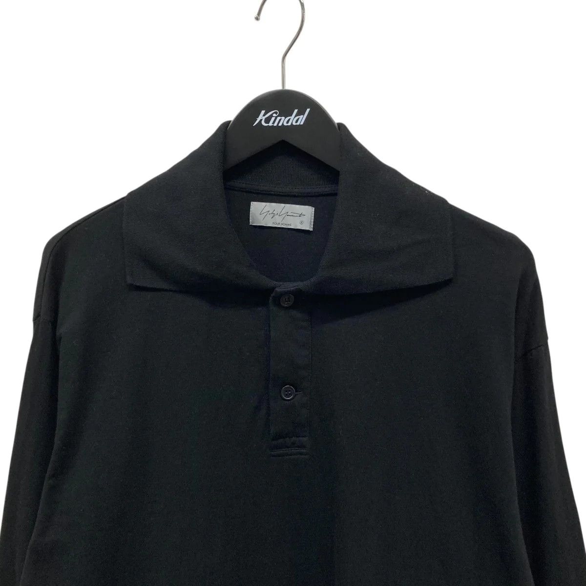 Yohji Yamamoto Yohji Yamamoto pour homme/black polo shirt Size US L / EU 52-54 / 3 - 3 Thumbnail