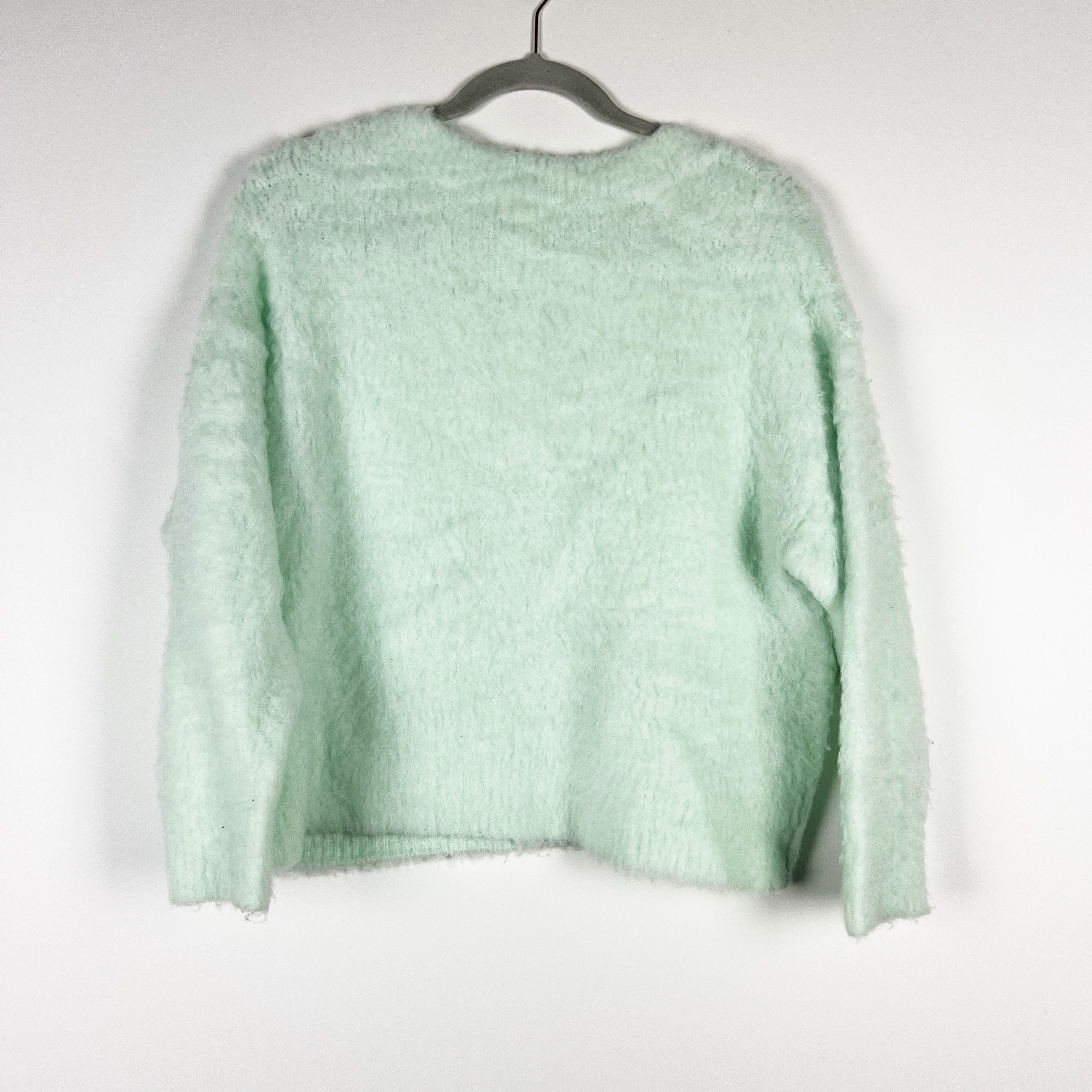 Anthropologie NEW Maeve Anthropologie Wool Plush Fuzzy V Size XS / US 0-2 / IT 36-38 - 4 Thumbnail